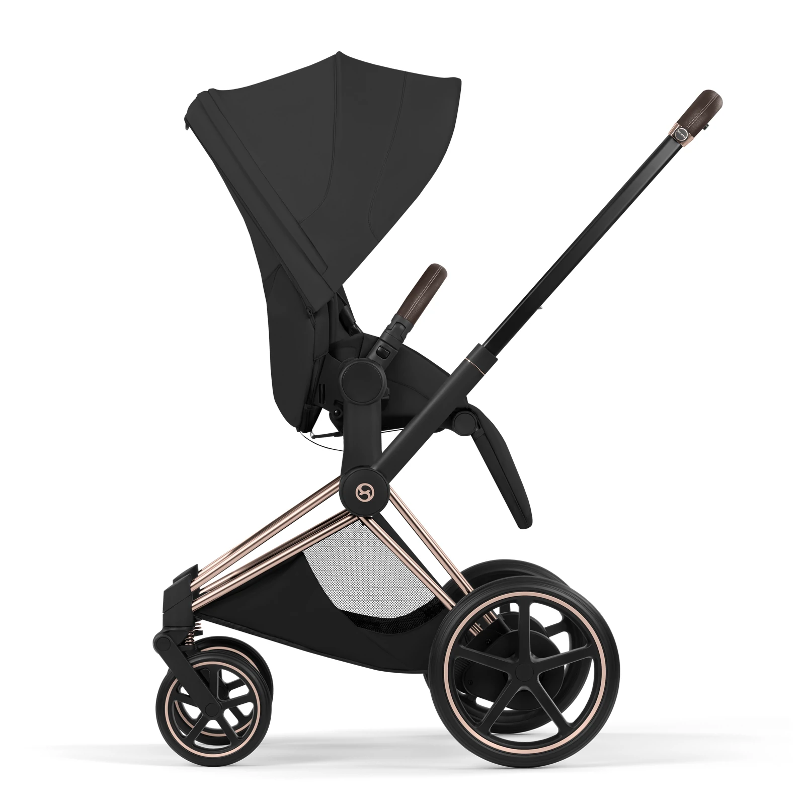 Cybex e-Priam 5.0 - wózek 2w1 | Sepia Black - Rosegold (Style)