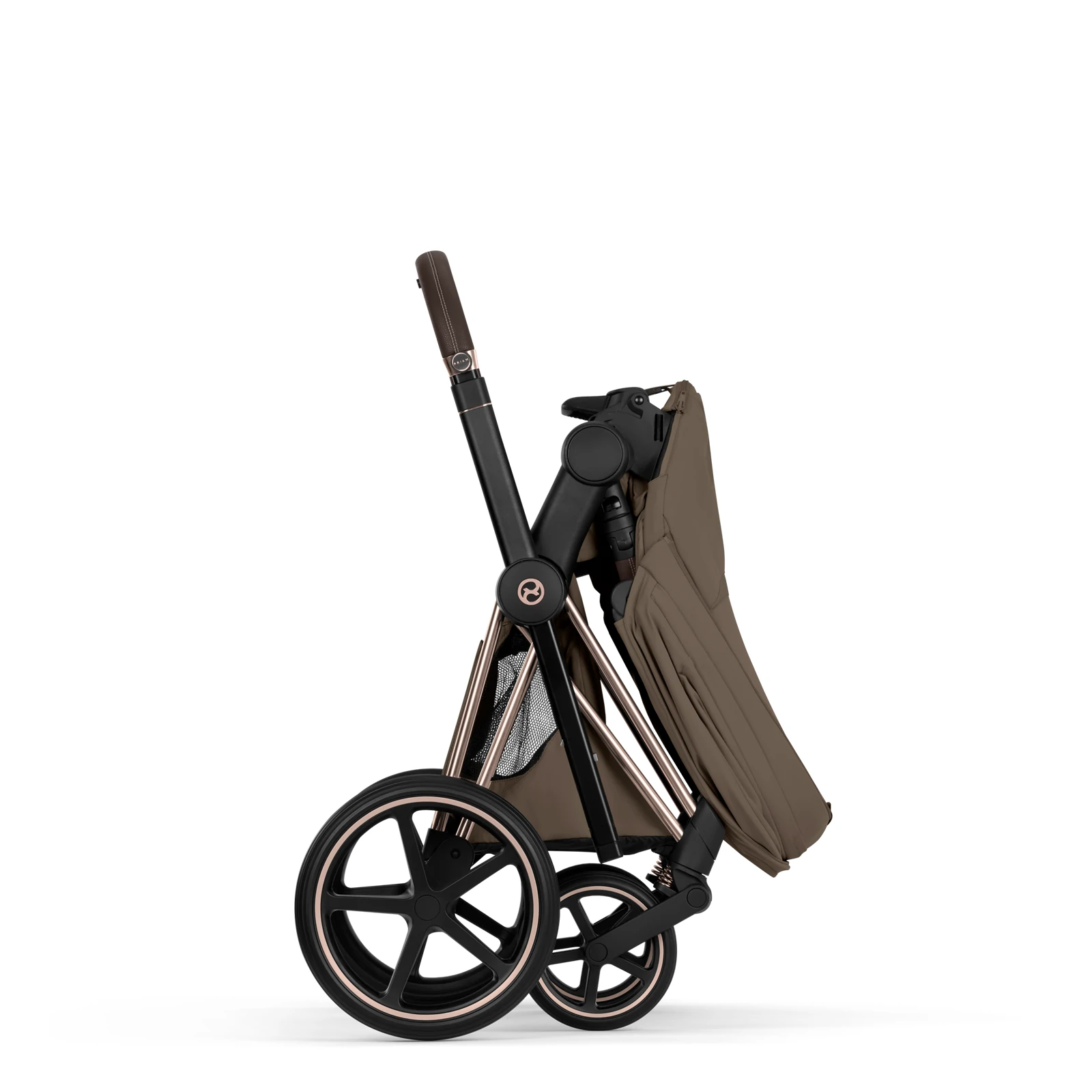 Cybex Priam 5.0 - wózek 4w1 | Coconut Brown - Rosegold (Style)