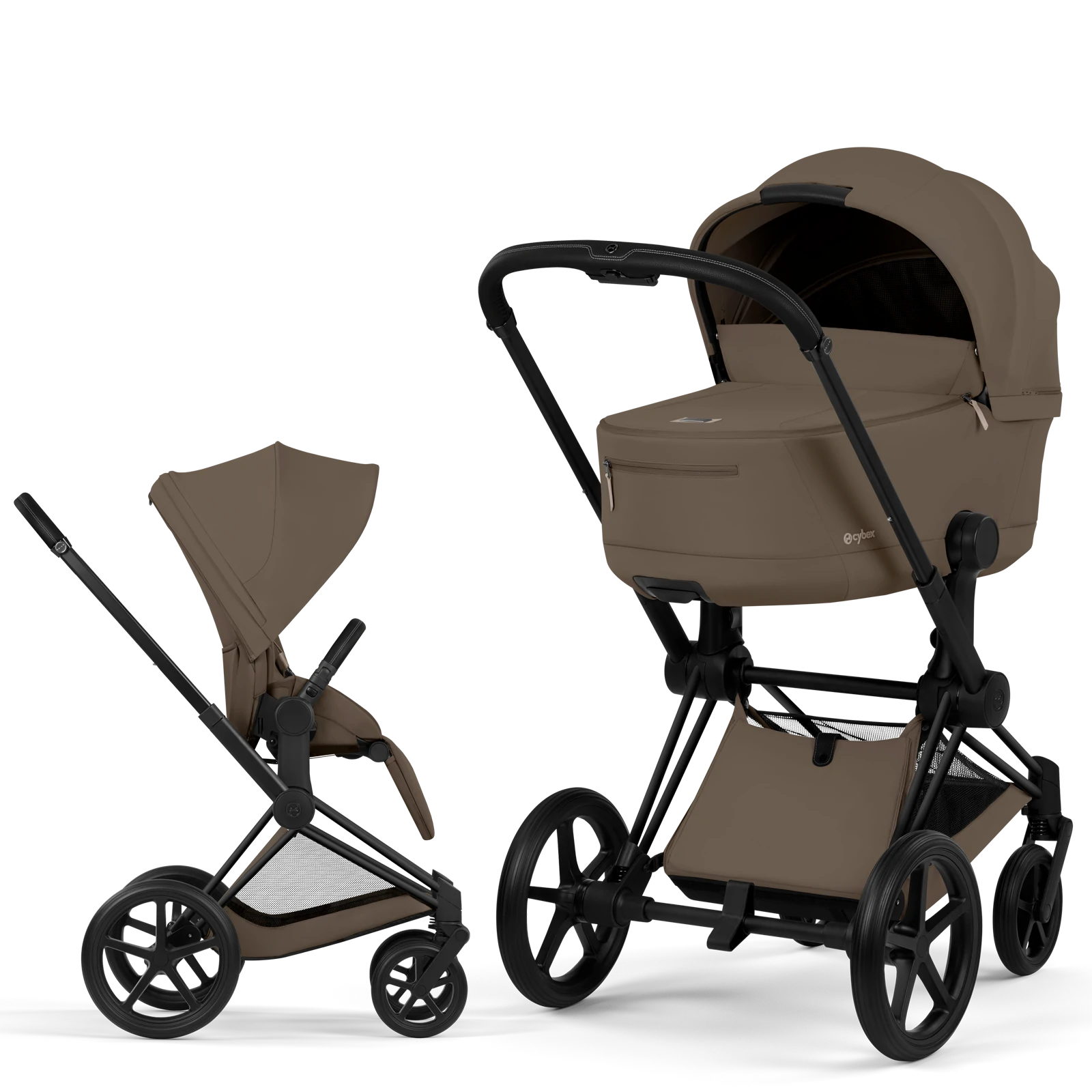 Cybex Priam 5.0 - wózek 2w1 | Coconut Brown - Matt Black (Comfort)