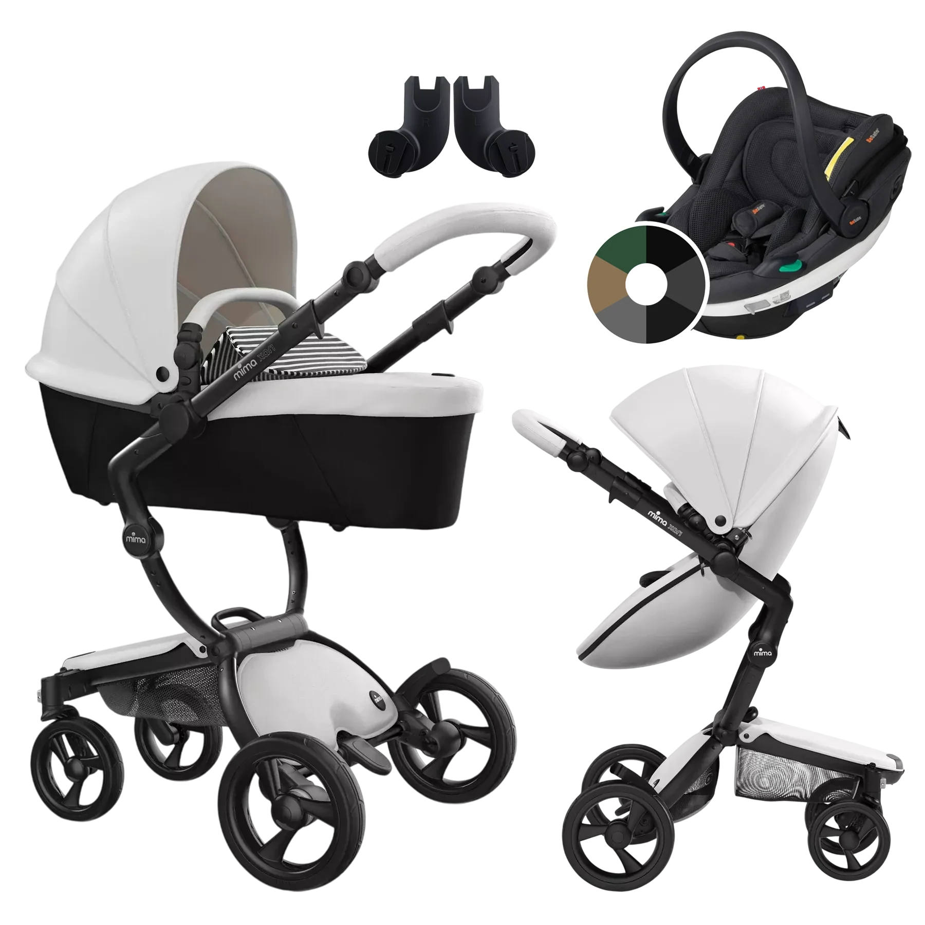 Mima Xari 4G + BeSafe Go Beyond +GRATIS - 3w1 | Black-Snow White-Black&White