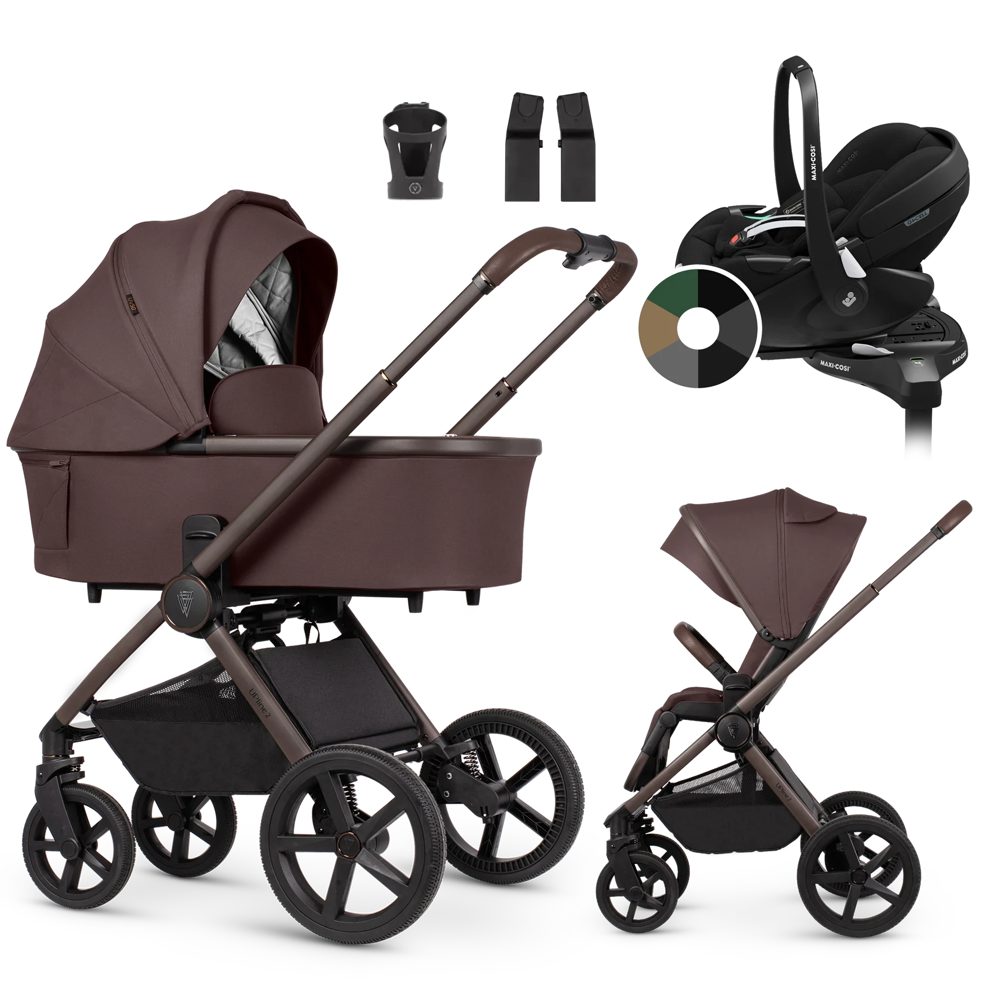 Venicci Upline 2 + Maxi-Cosi Pebble 360 Pro2 + baza +AKCESORIA - 4w1 | Burgundy Venicci Upline 2 + Maxi-Cosi Pebble 360 Pro2 + baza +AKCESORIA - 4w1 | Burgundy