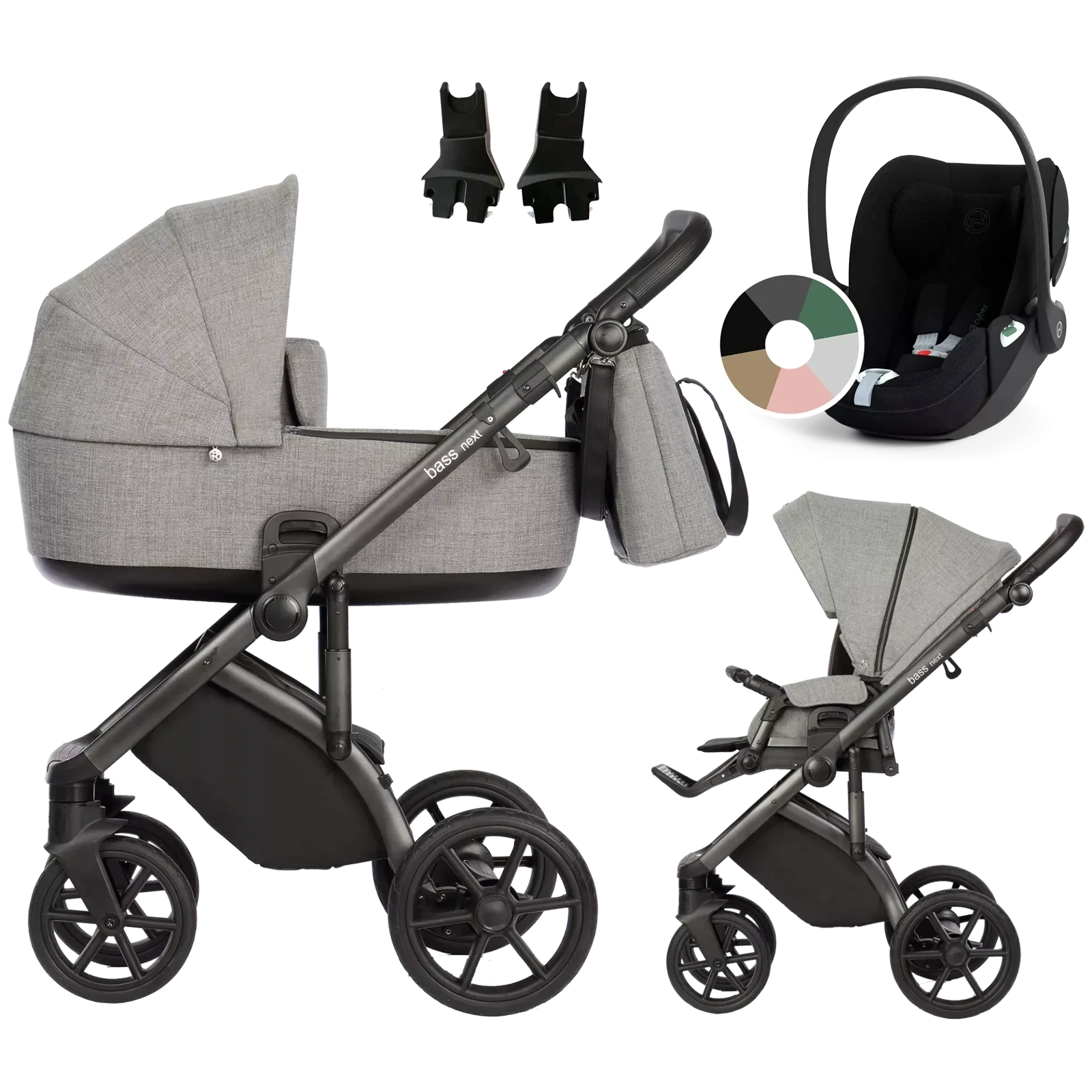Roan Bass Next + Cybex Cloud T i-Size +GRATIS - 3w1 | Titanium