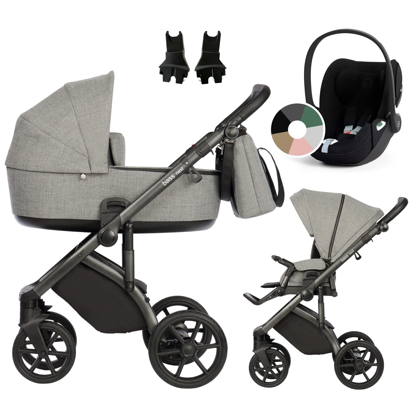 Roan Bass Next + Cybex Cloud T i-Size +GRATIS - 3w1 | Titanium