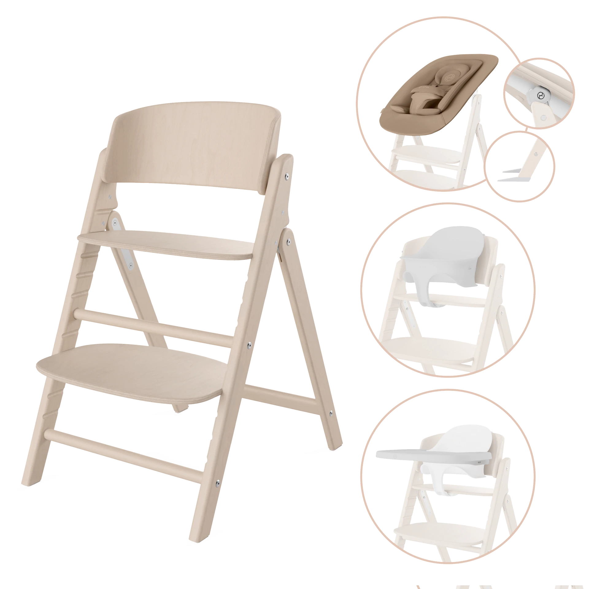 Cybex Click & Fold - zestaw 4w1 | All Natural