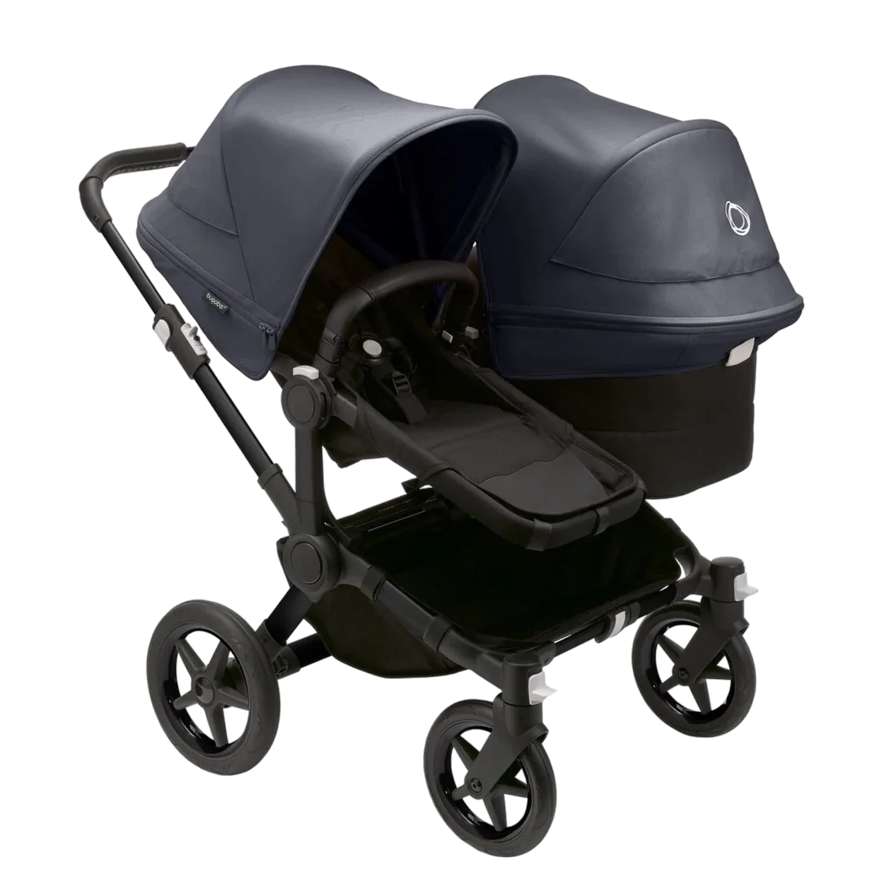 Bugaboo Donkey 5 Duo | Black-Midnight Black-Stormy Blue