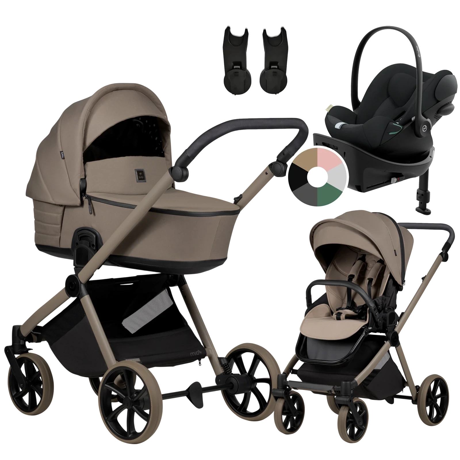 Tutis Mio 3 Plus + Cybex Cloud G3 + baza G3 + GRATIS - 4w1 | 078 Deep Taupe
