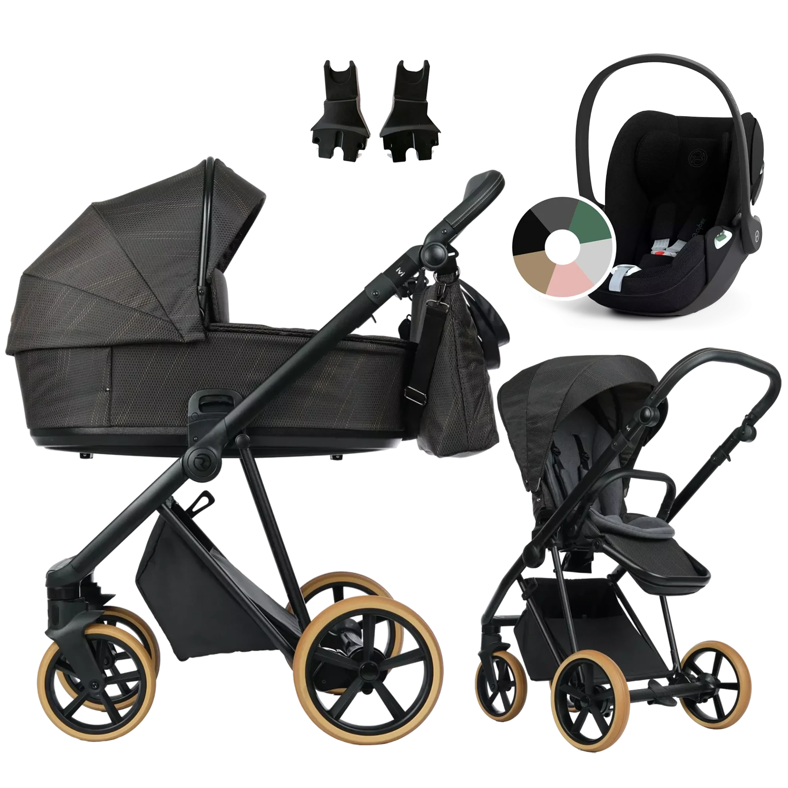 Roan Ivi 2.0 Vintage + Cybex Cloud T i-Size +GRATIS - 3w1 | Cooper Glow (Limited Edition)