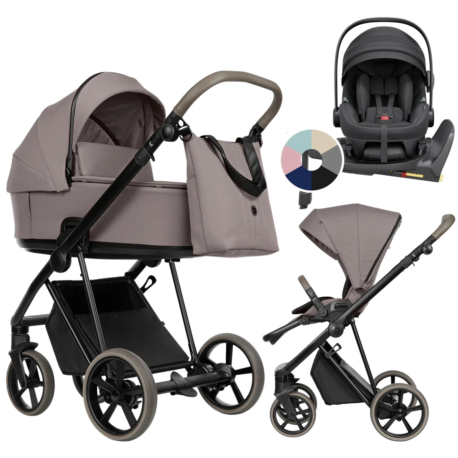 Roan Ivi 2.0 Vintage + Avionaut Pixel 3 + baza IQ Orbit + GRATIS - 4w1 | Cocoa Cream