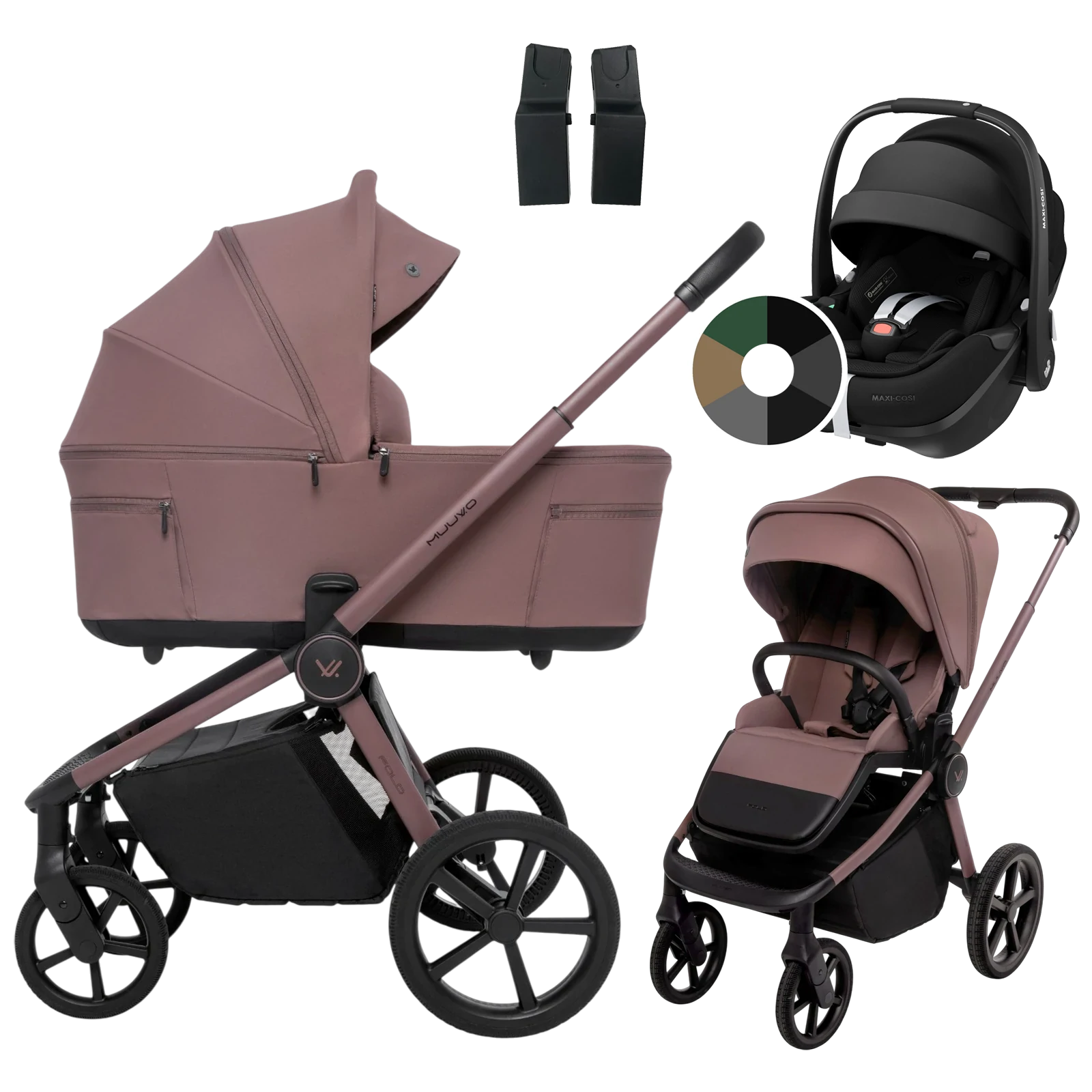 Muuvo Fold + Maxi-Cosi Pebble 360 Pro2 + GRATIS - 3w1 | Cocoa