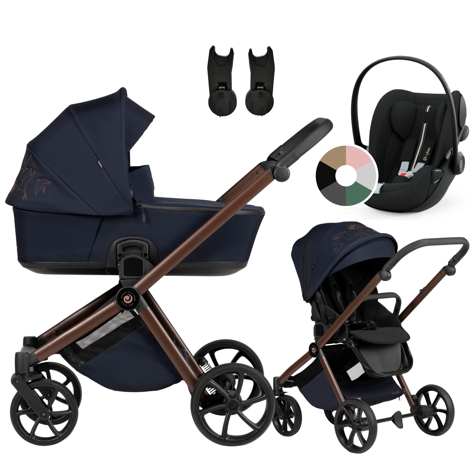 Tutis Mio 3 Plus + Cybex Cloud G3 i-Size + GRATIS - 3w1 | 015 Midnight Swallow