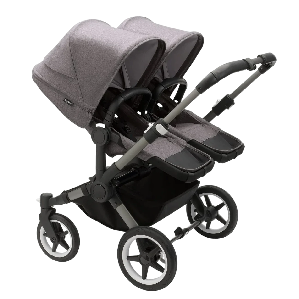 Bugaboo Donkey 5 Twin | Graphite-Grey Melange-Grey Melange