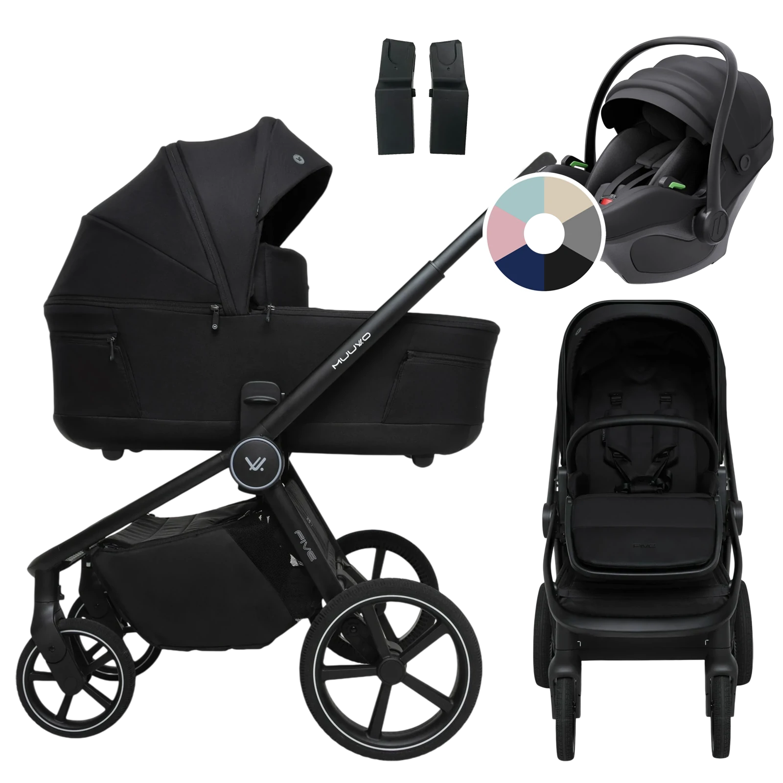 Muuvo Five + Avionaut Pixel 3 + GRATIS - 3w1 | Classic Black