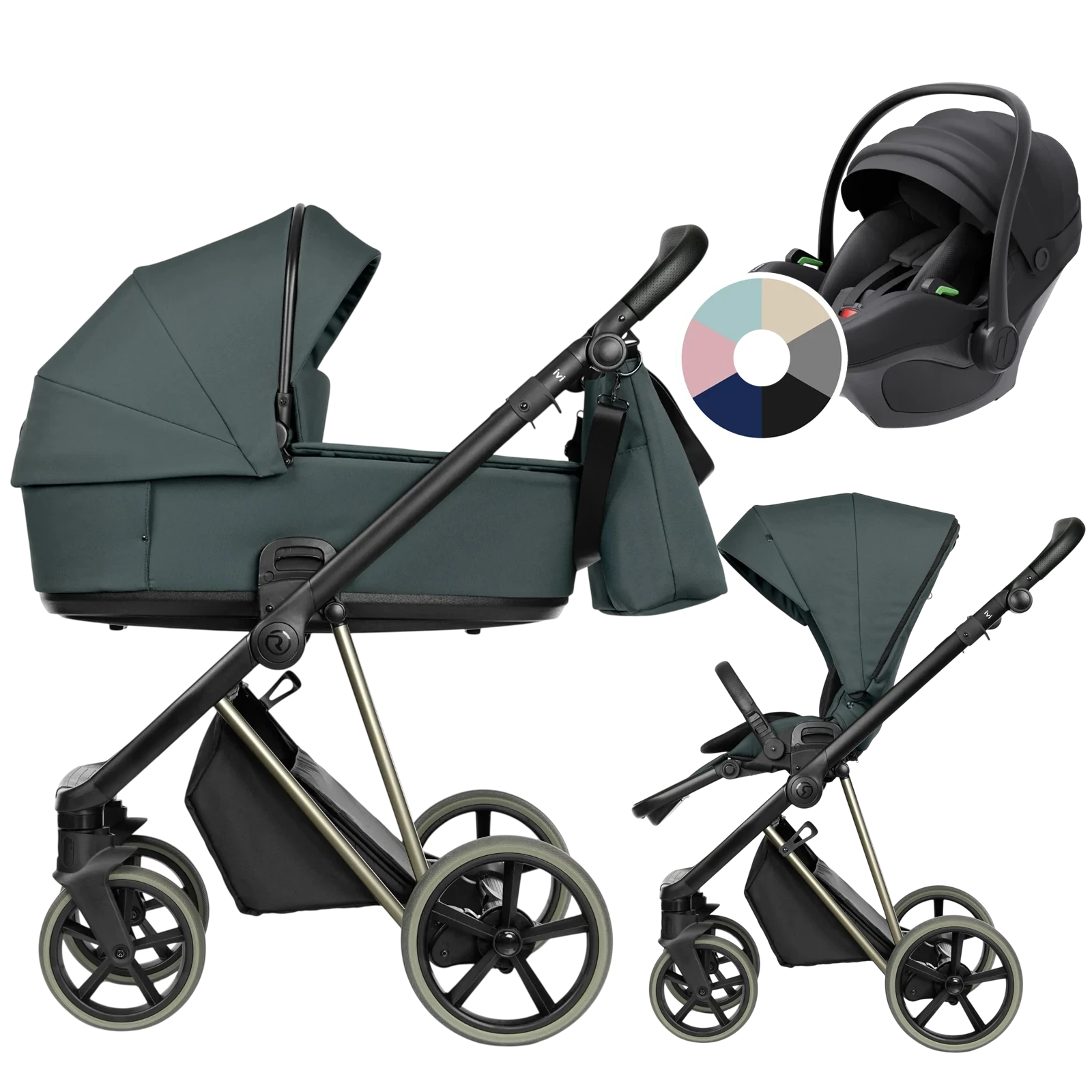 Roan Ivi 2.0 Vintage + Avionaut Pixel 3 + GRATIS - 3w1 | Himalayan Green