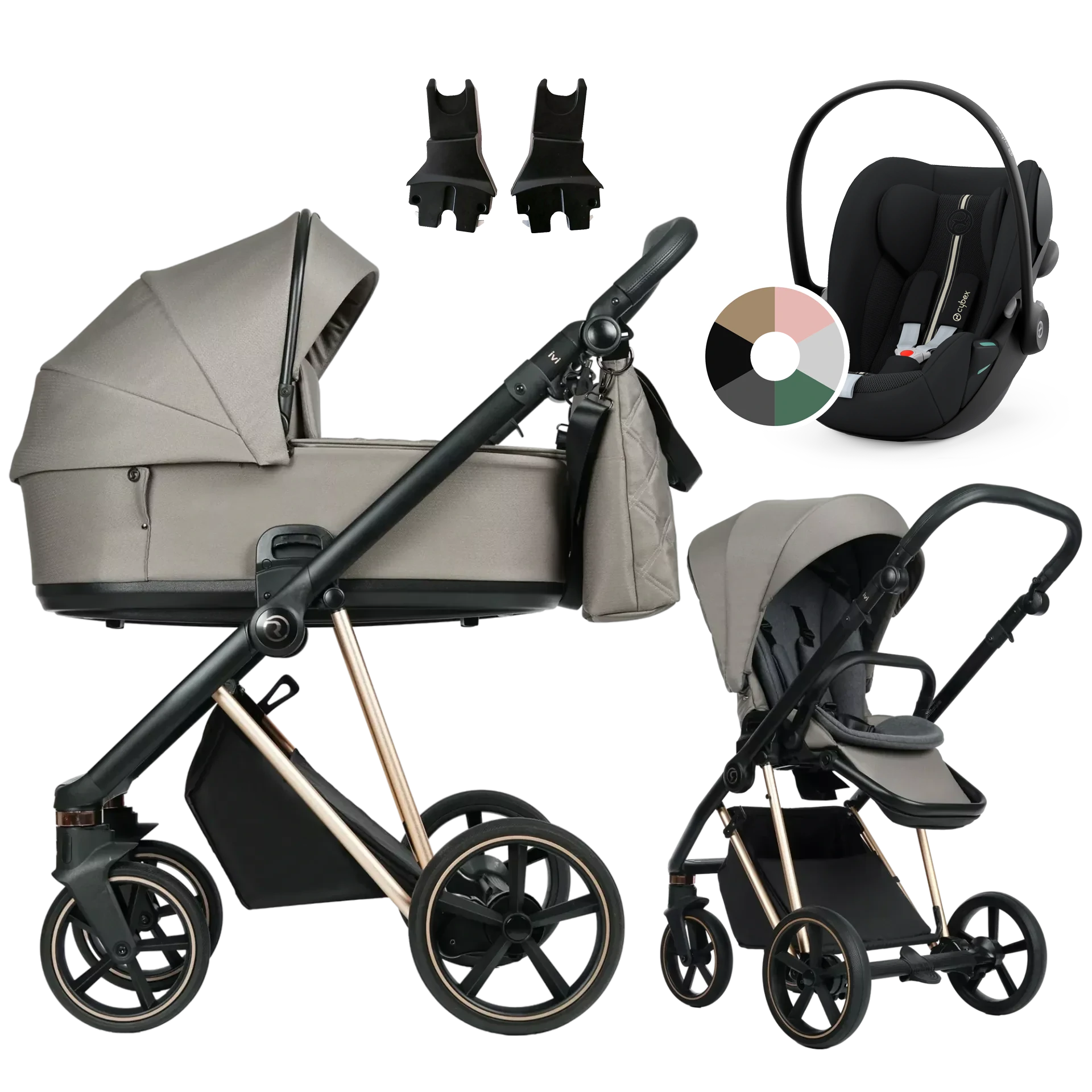 Roan Ivi 2.0 + Cybex Cloud G i-Size +GRATIS - 3w1 | Mocca