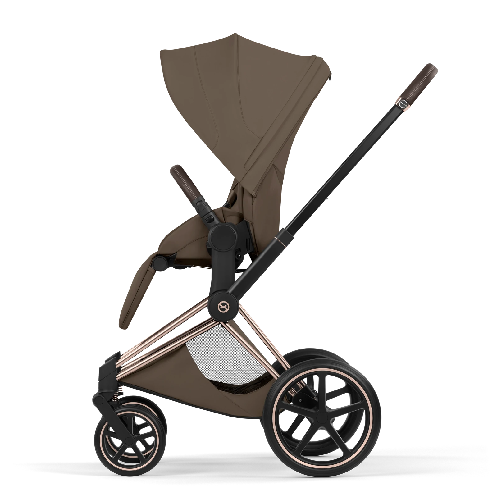 Cybex Priam 5.0 - wózek 4w1 | Coconut Brown - Rosegold (Style)