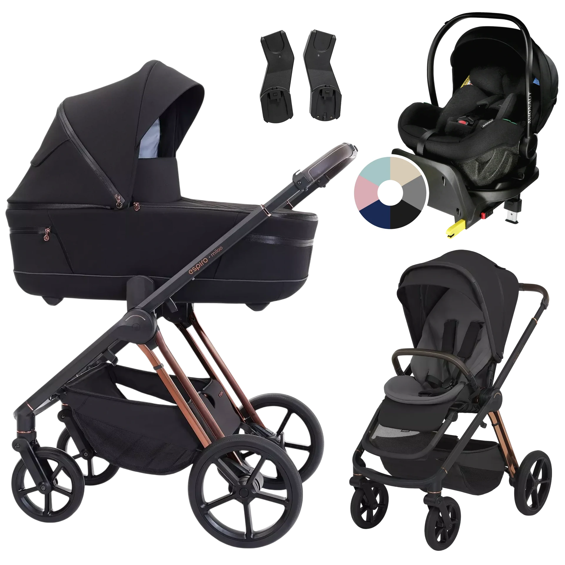 Espiro Miloo + Avionaut Pixel Pro 2.0 C + baza IQ Orbit +GRATIS - 4w1 | 210 Diamond Black