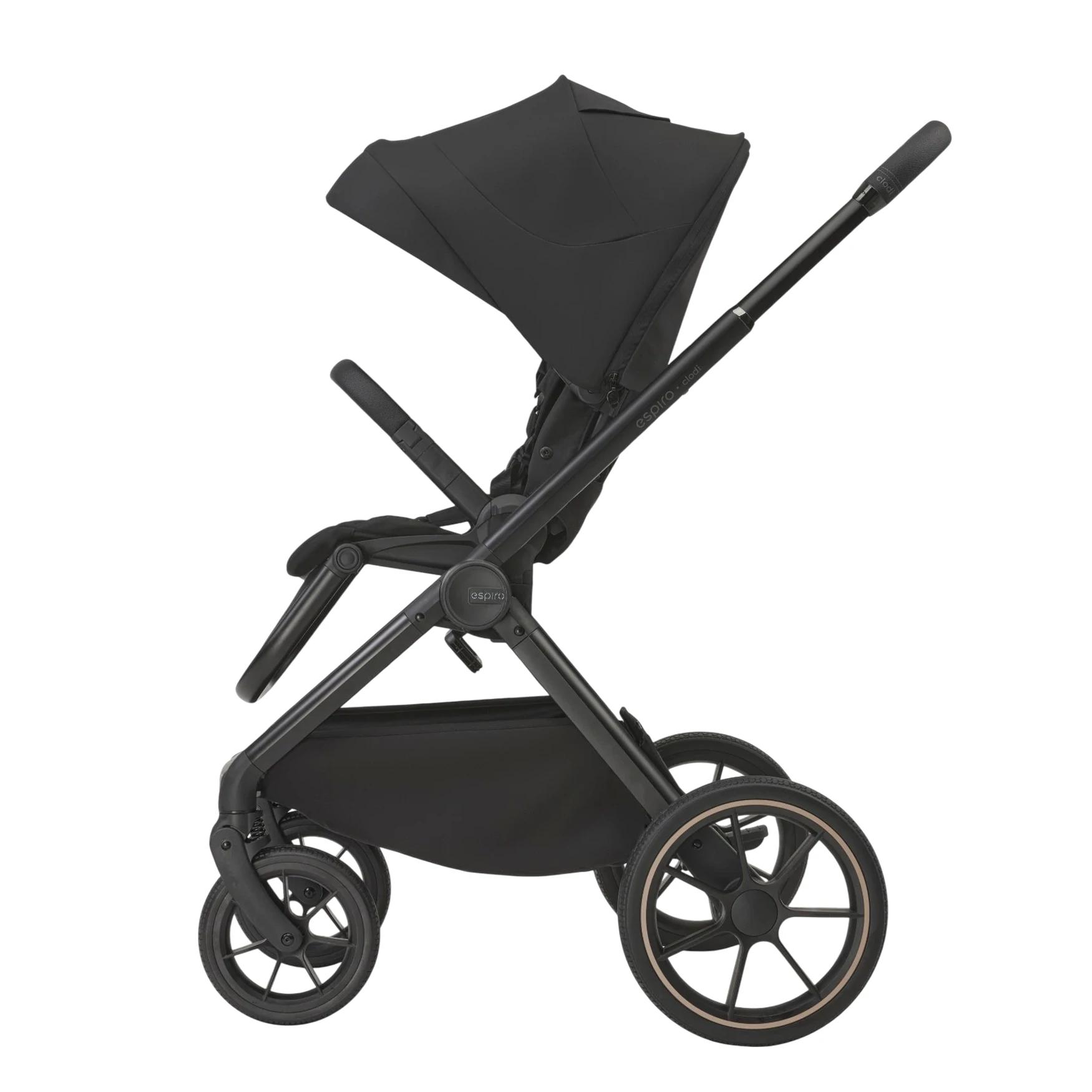 Espiro Clodi - wózek 2w1 | 10 Trendy Black