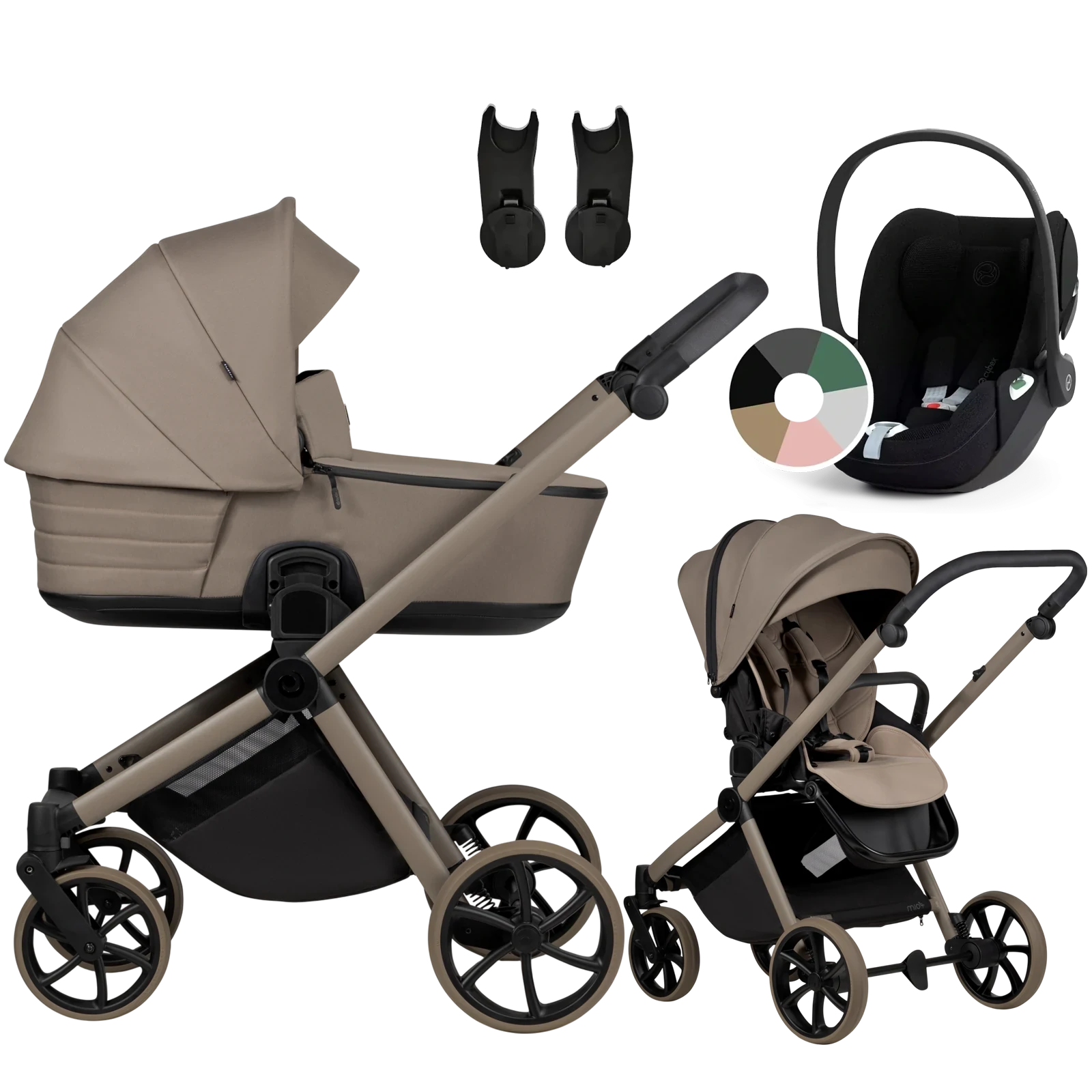 Tutis Mio 3 Plus + Cybex Cloud T i-Size + GRATIS - 3w1 | 078 Deep Taupe