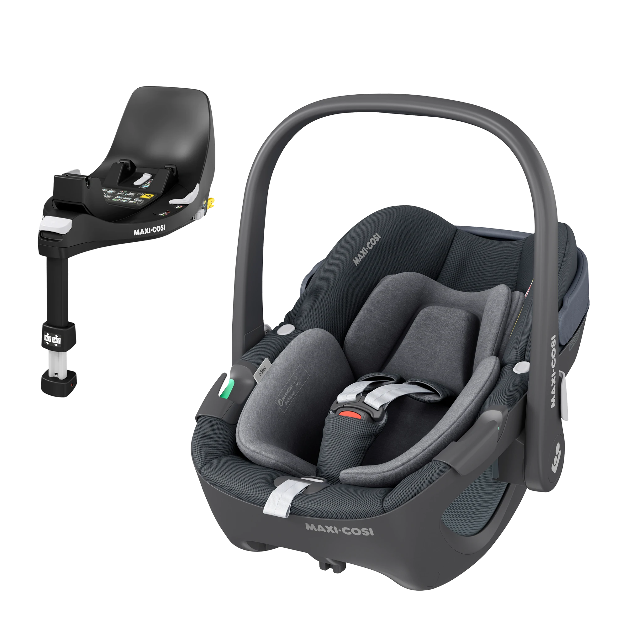 Maxi-Cosi Pebble 360 + baza FamilyFix 360 | Essential Graphite Maxi-Cosi Pebble 360 + baza FamilyFix 360 | Essential Graphite