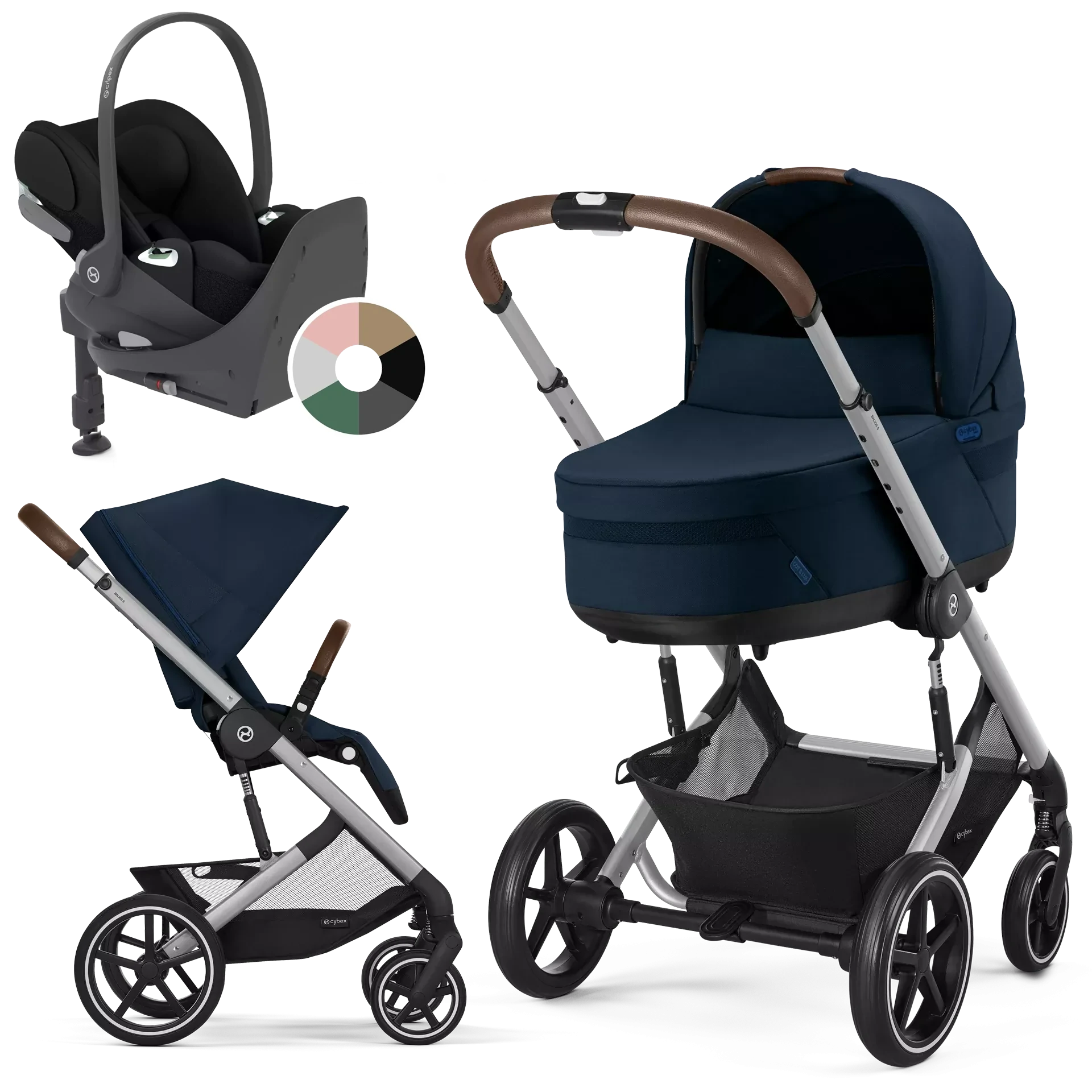 Cybex Balios S Lux + Cybex Cloud T i-Size + baza T - 4w1 | Ocean Blue