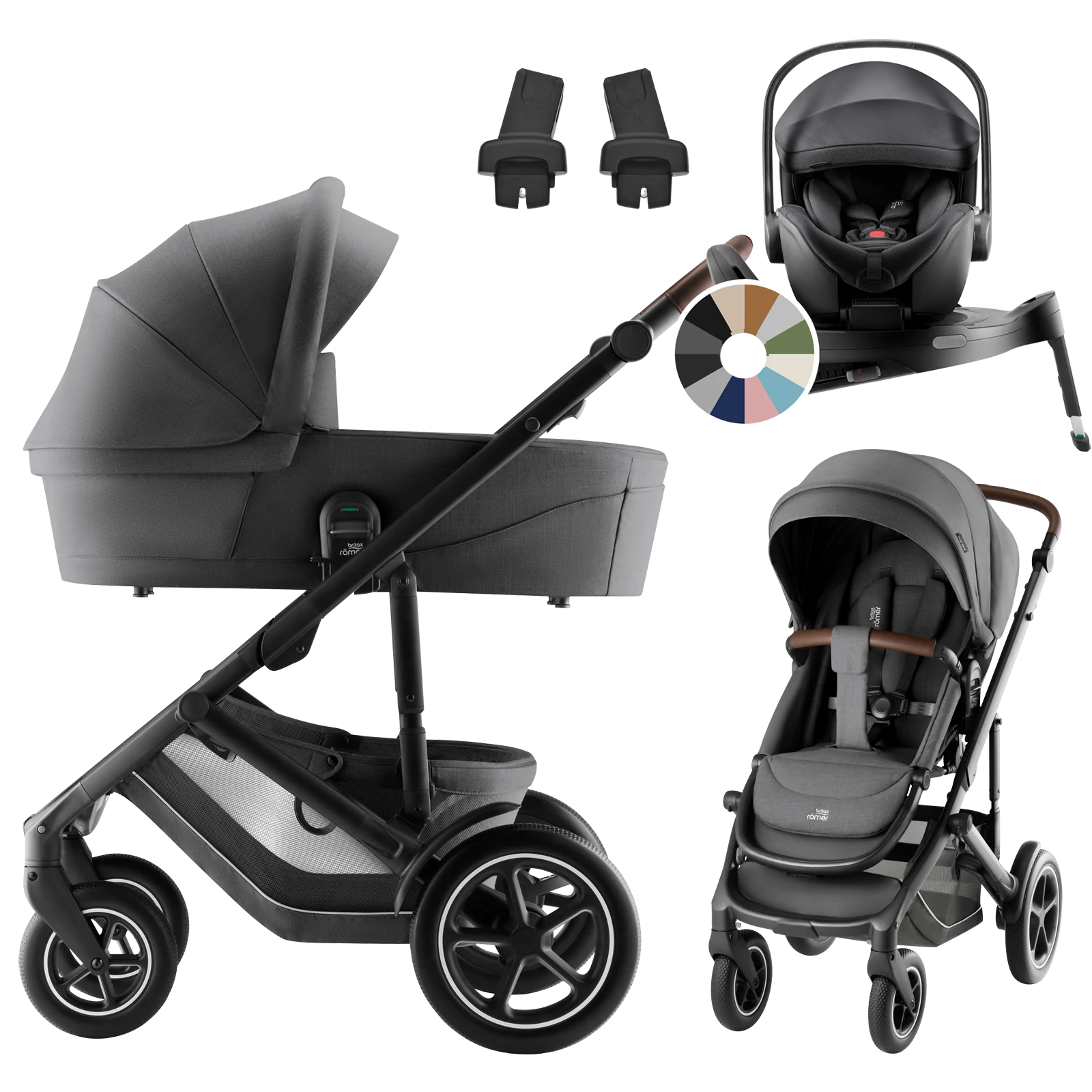 Britax Römer Smile 5Z + Britax Römer Baby-Safe Pro + baza Vario 5Z +GRATIS - 4w1 | Mineral Grey
