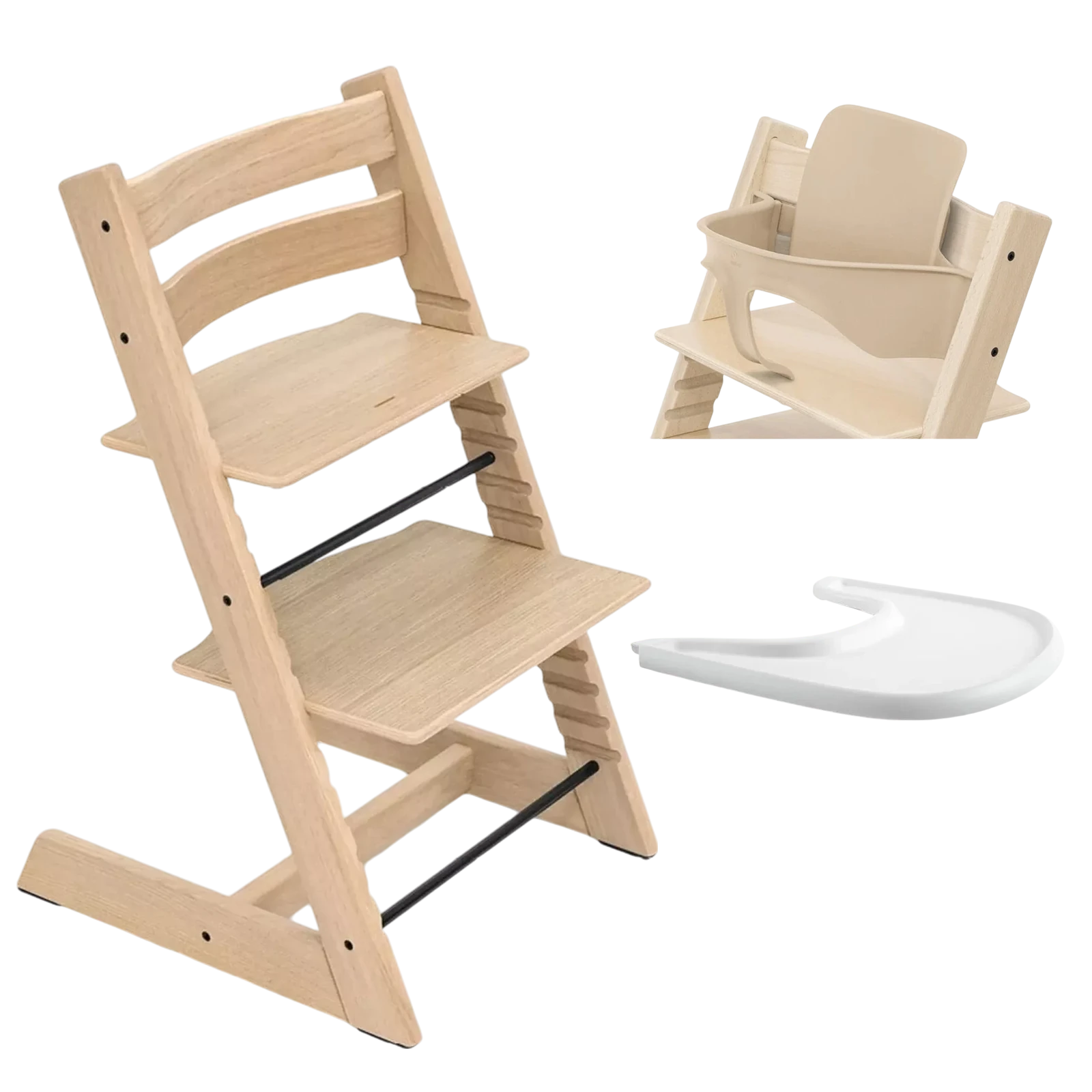 Stokke Tripp Trapp - zestaw z tacką i Baby Set | Oak Natural
