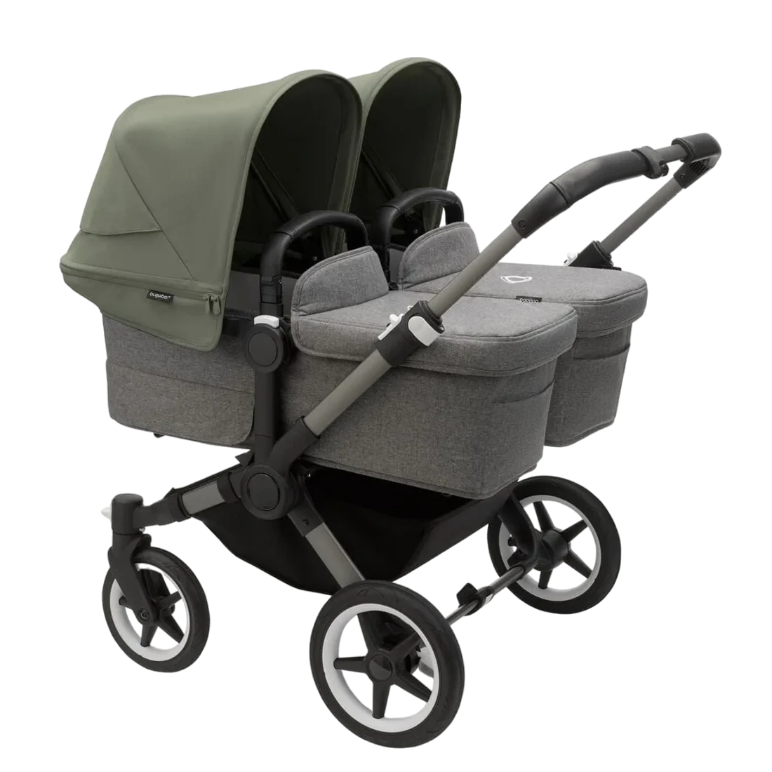 Bugaboo Donkey 5 Twin | Graphite-Grey Melange-Forest Green