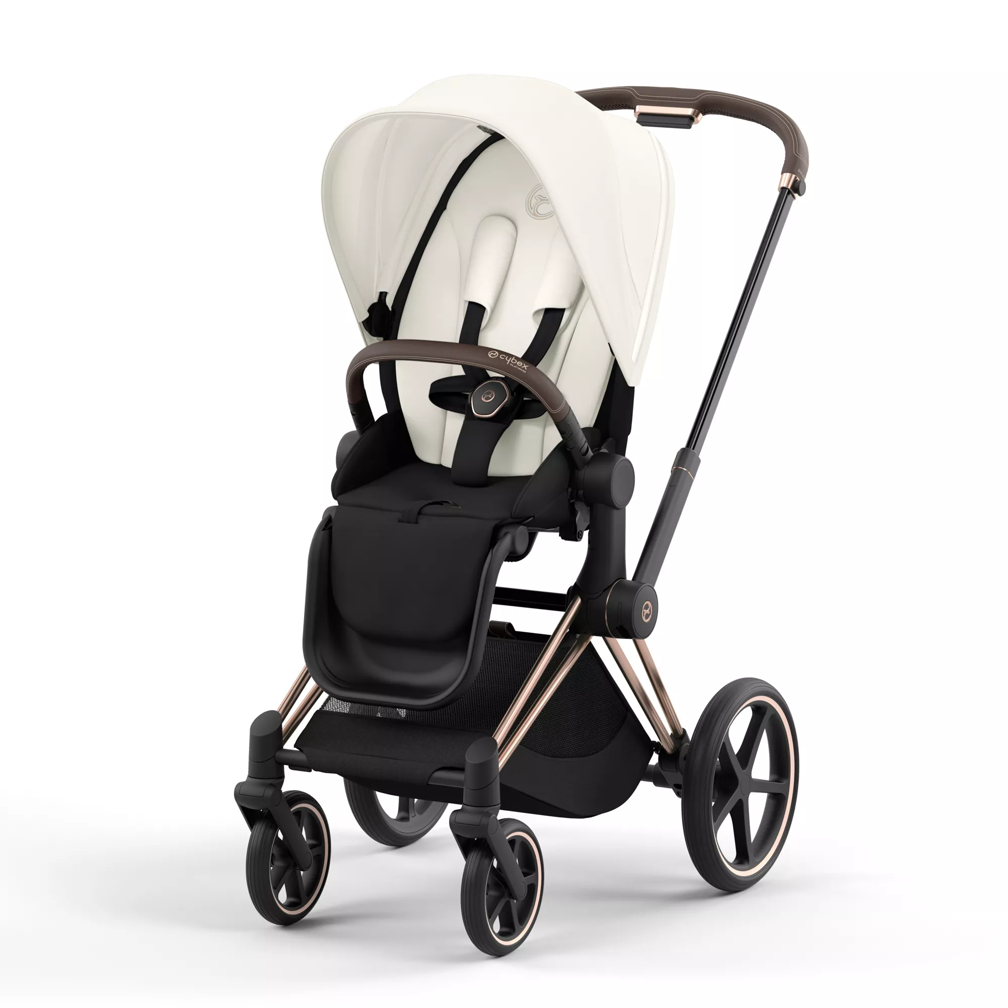 Cybex Priam 4.0 - 2w1 | Off White (Rosegold Frame) Cybex Priam 4.0 - 2w1 | Off White (Rosegold Frame)