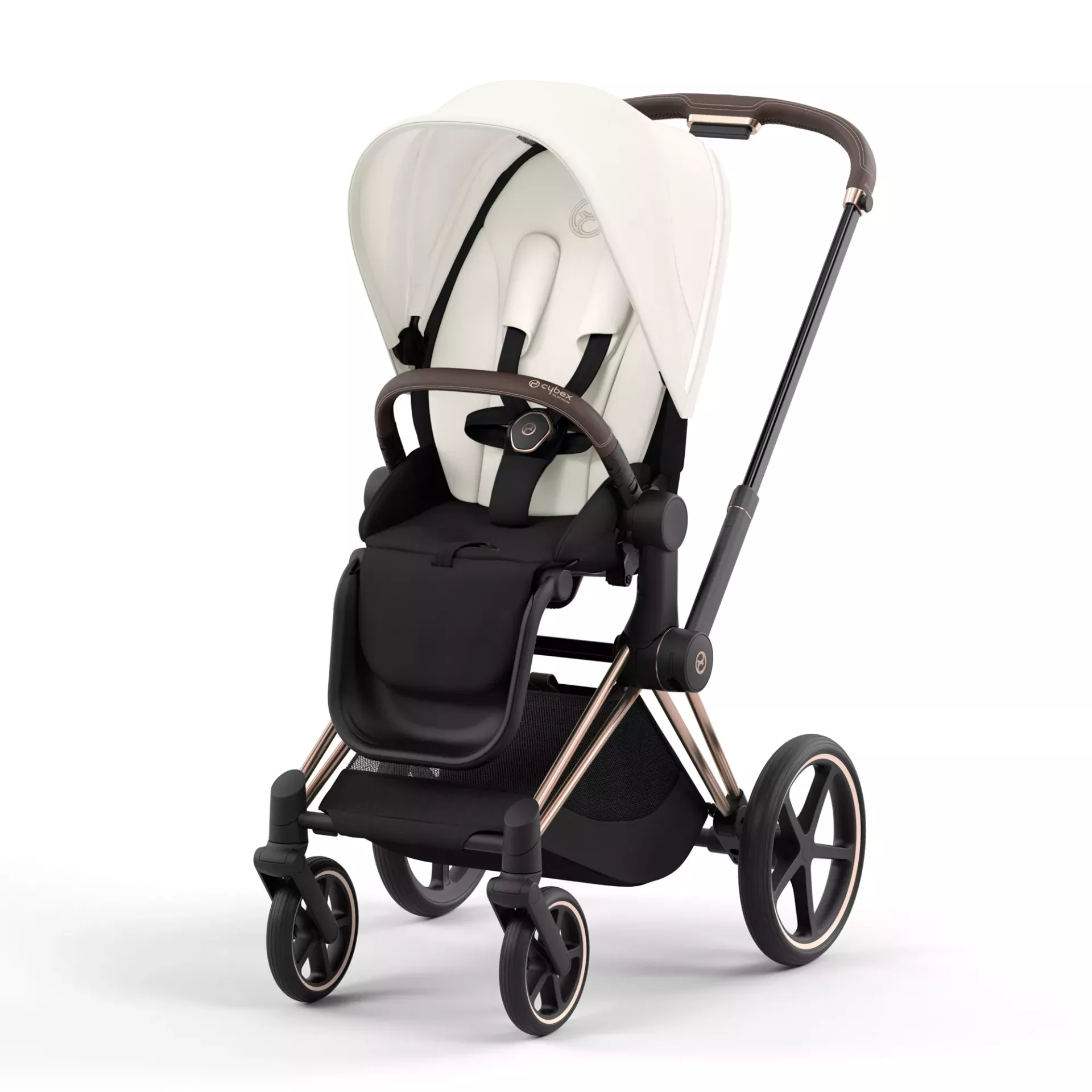 Cybex Priam 4.0 - 2w1 | Off White (Rosegold Frame) Cybex Priam 4.0 - 2w1 | Off White (Rosegold Frame)
