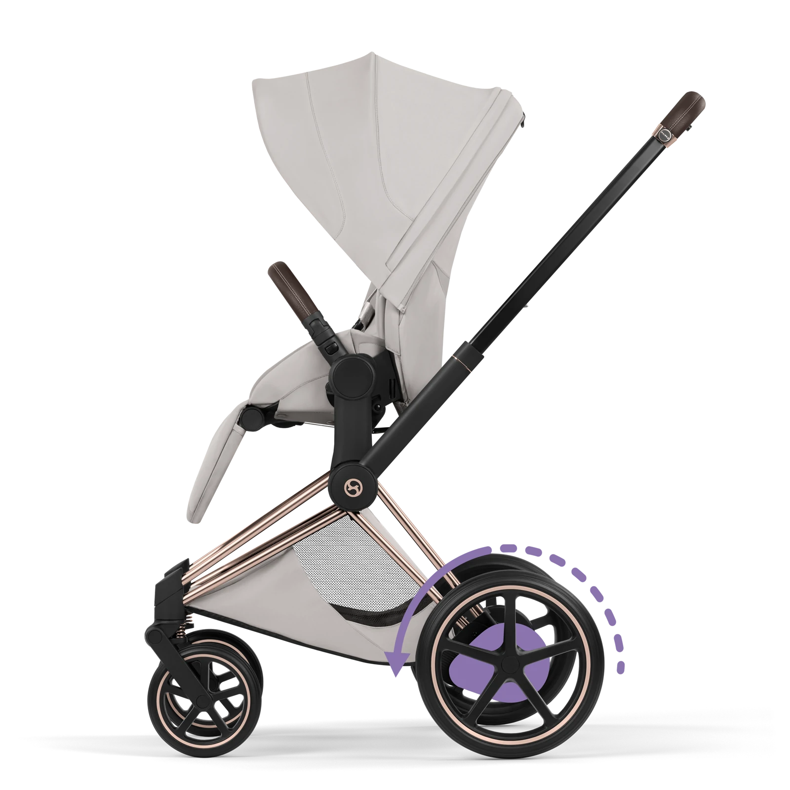 Cybex e-Priam 5.0 - wózek 2w1 | City Grey - Rosegold (Style)