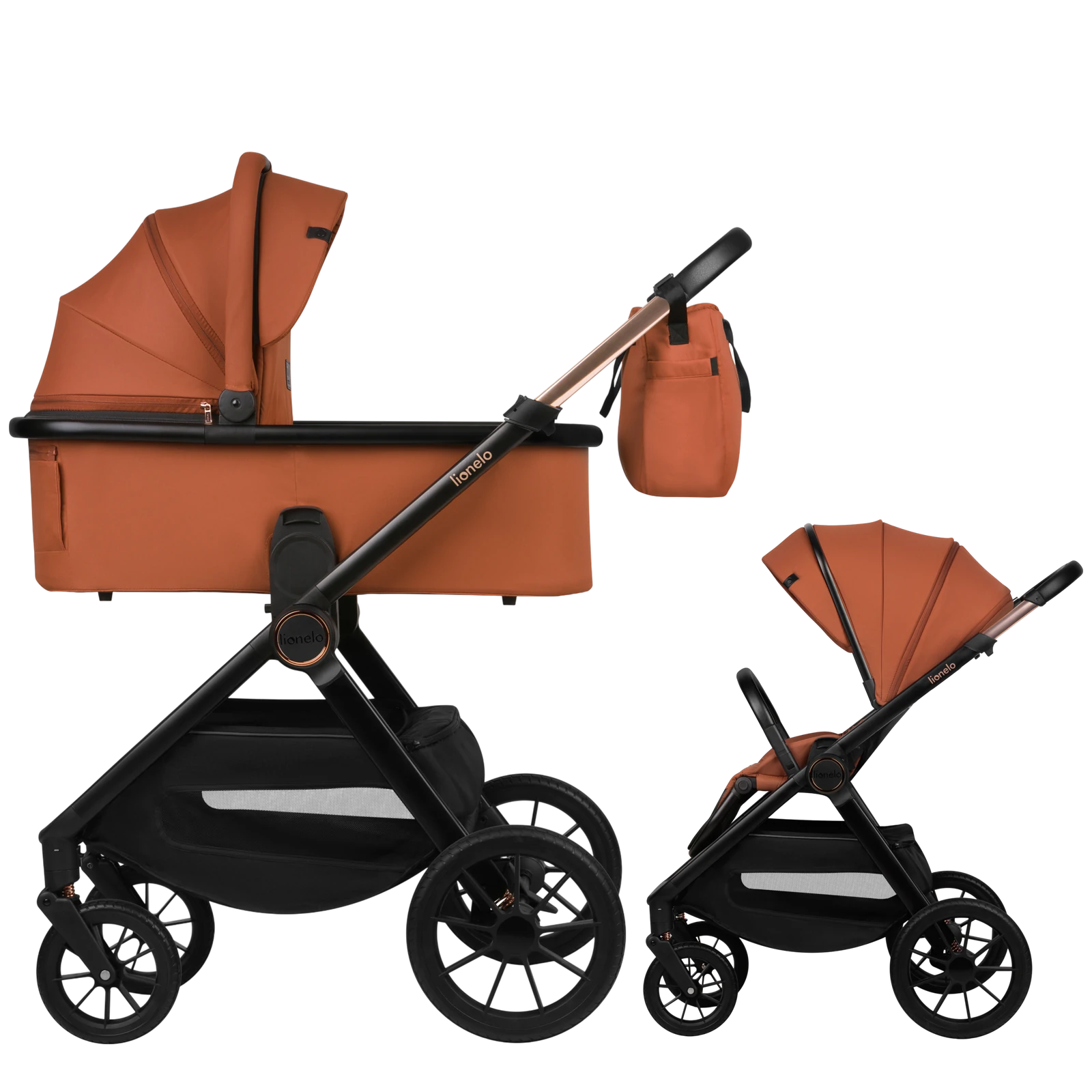 Lionelo Layla - wózek 2w1 | Brown Rust