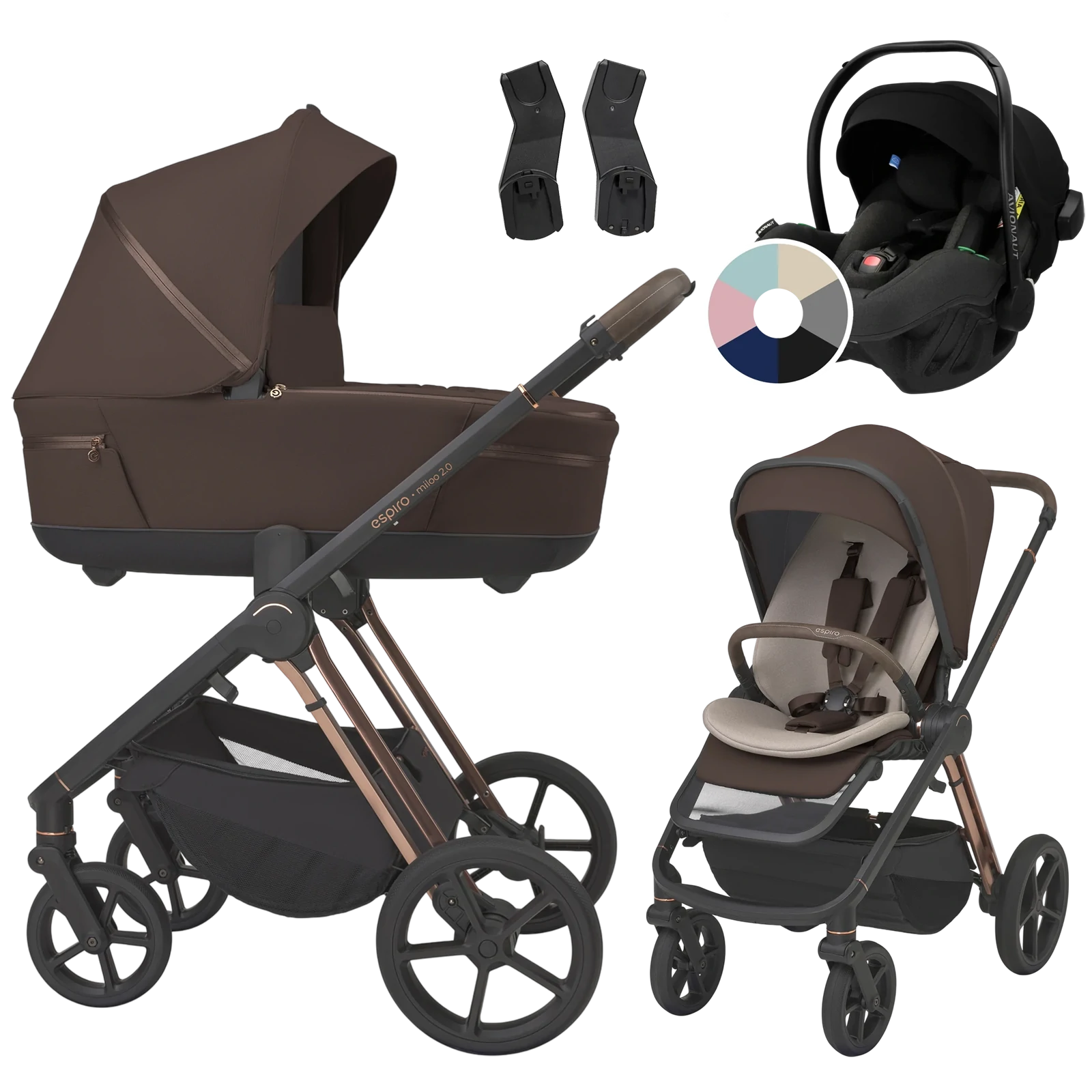 Espiro Miloo 2.0 + Avionaut Pixel Pro 2.0 C +GRATIS - 3w1 | 308 Excellent Chocolate