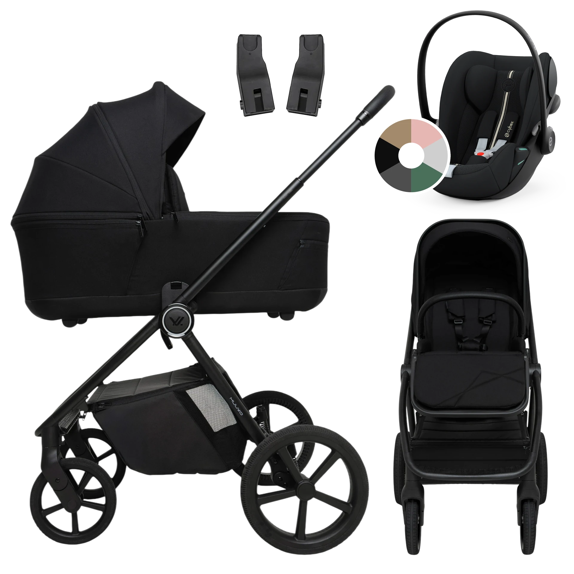 Muuvo One + Cybex Cloud G i-Size +GRATIS - 3w1 | Negro