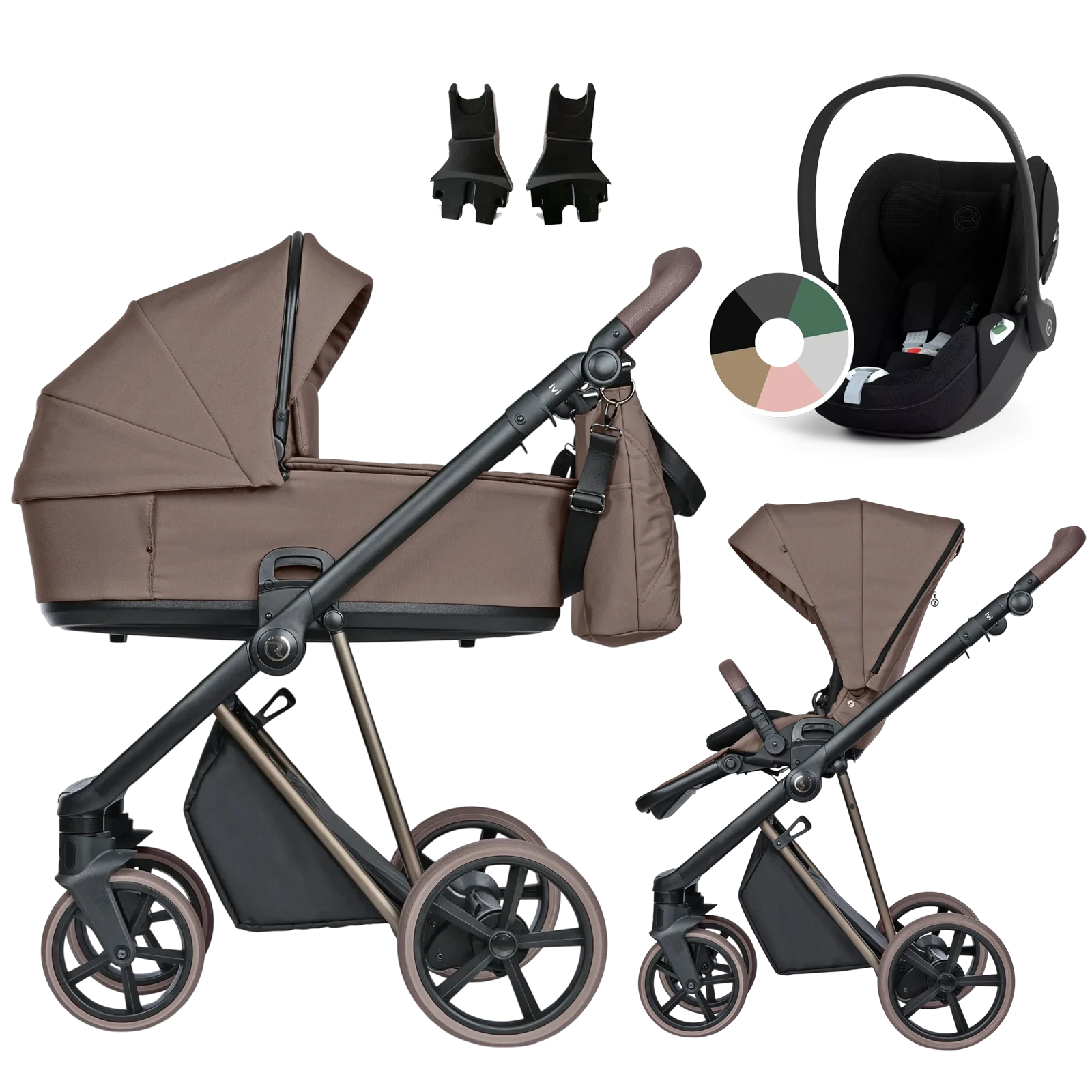 Roan Ivi 2.0 Vintage + Cybex Cloud T i-Size +GRATIS - 3w1 | Mocha Mousse