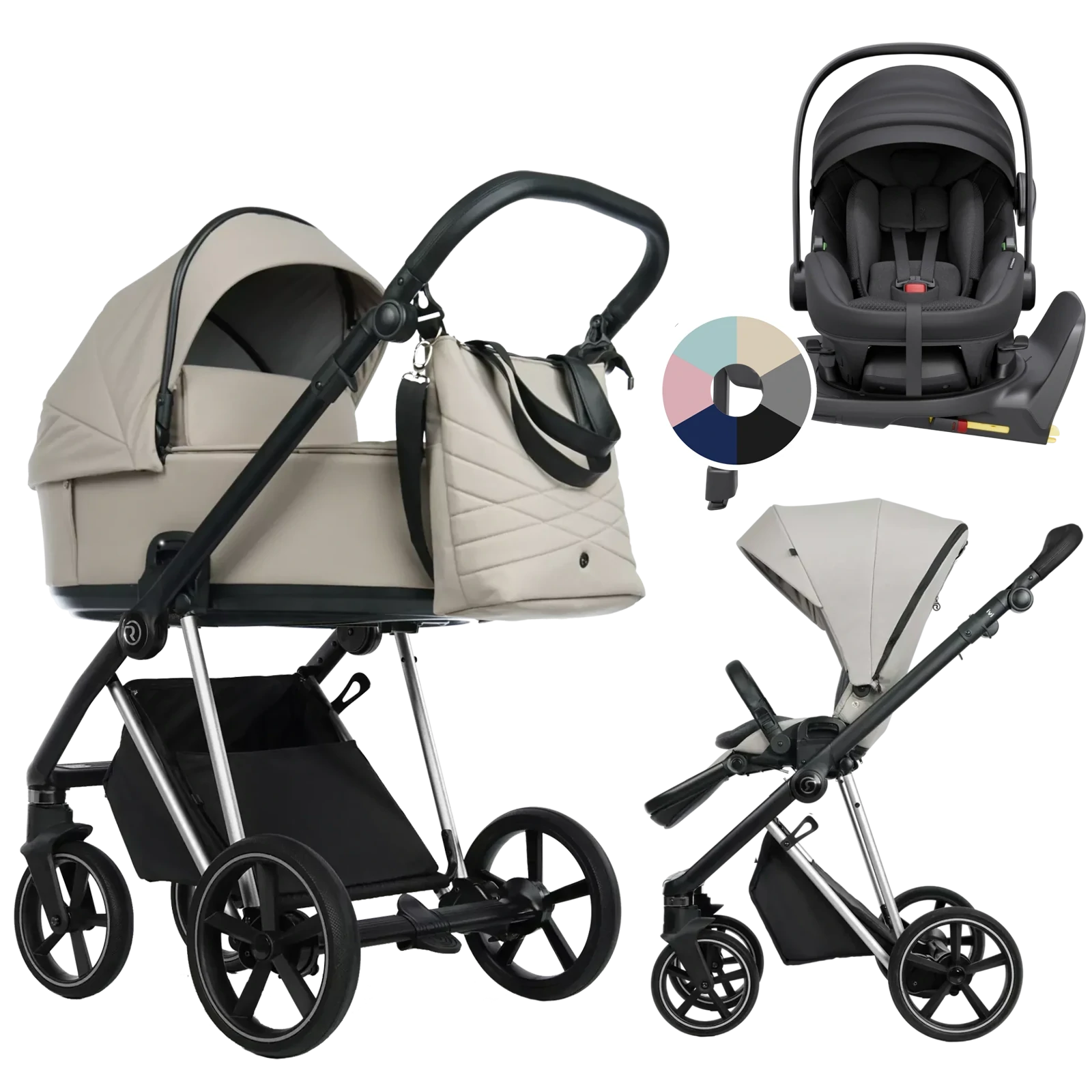 Roan Ivi 2.0 + Avionaut Pixel 3 + baza IQ Orbit + GRATIS - 4w1 | Sesame Champagne