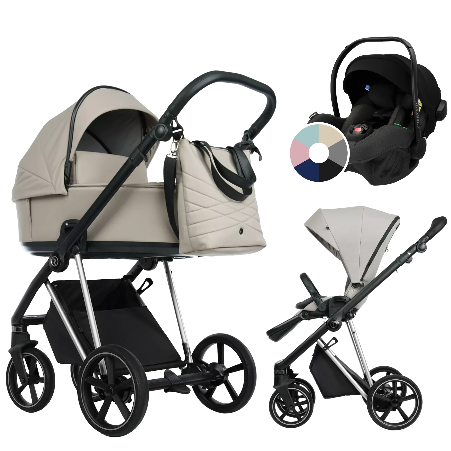 Roan Ivi 2.0 + Avionaut Pixel Pro 2.0 C +GRATIS - 3w1 | Sesame Champagne