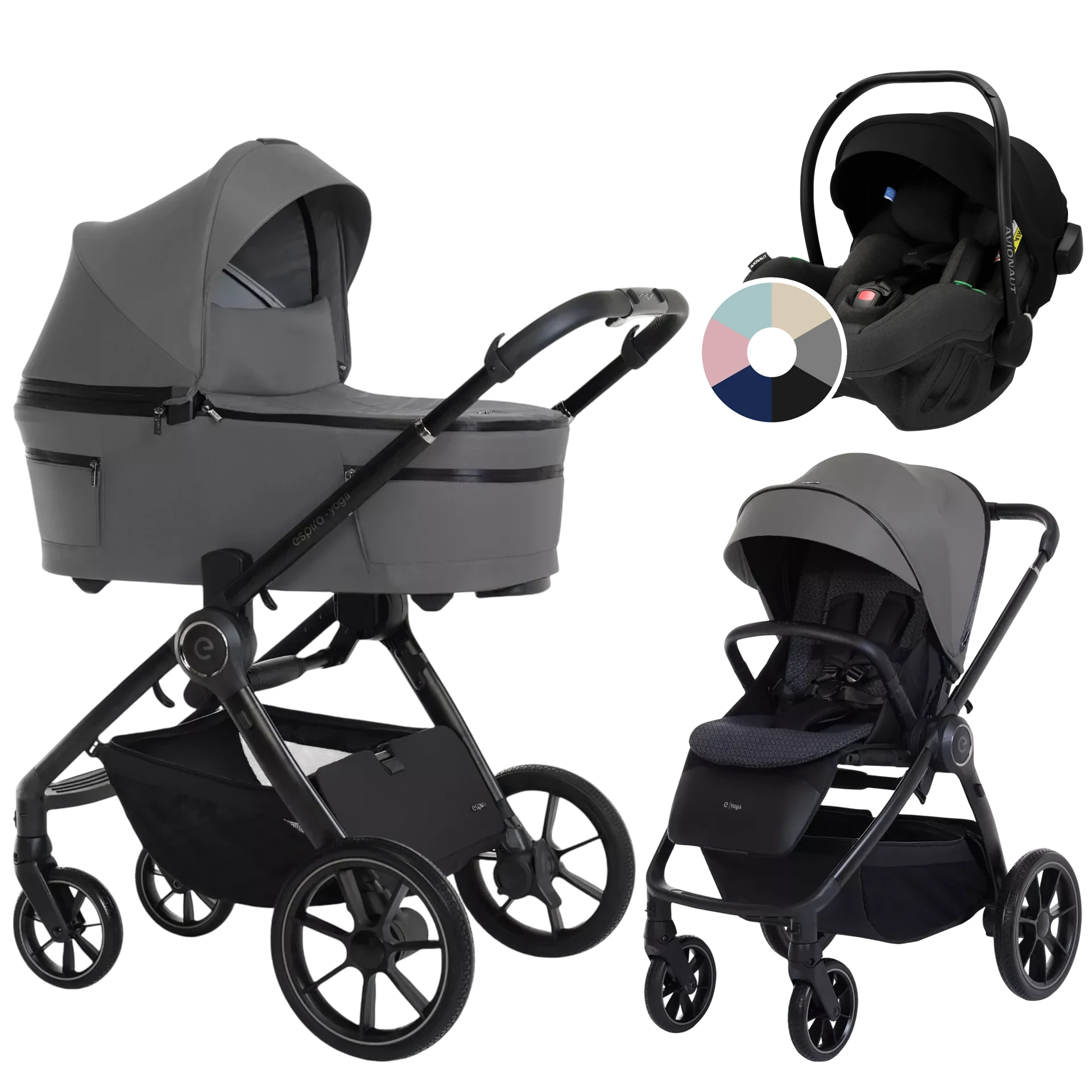 Espiro Yoga 2025 + Avionaut Pixel Pro 2.0 C +GRATIS - 3w1 | 117 Gray Zen