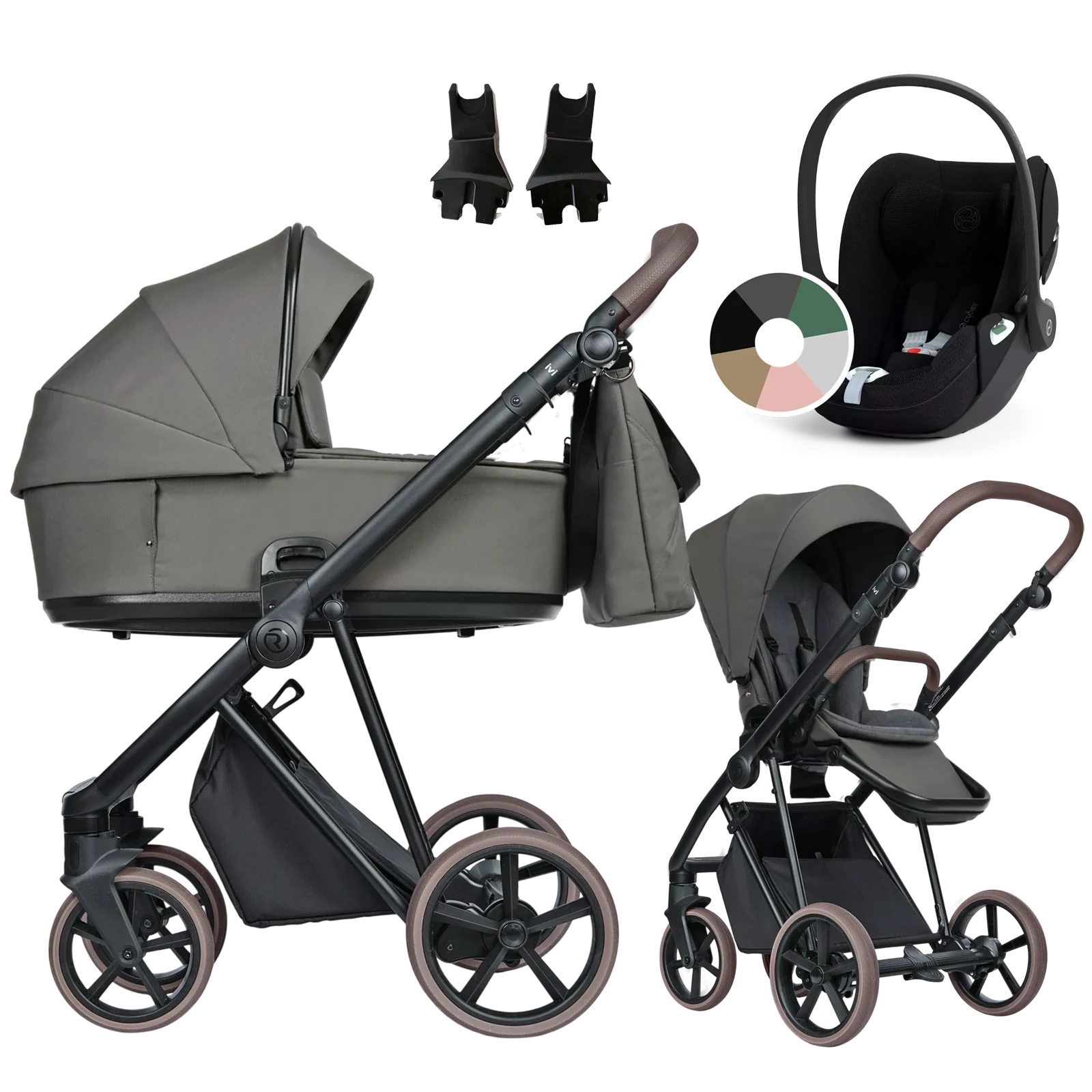 Roan Ivi 2.0 Vintage + Cybex Cloud T i-Size +GRATIS - 3w1 | Praline