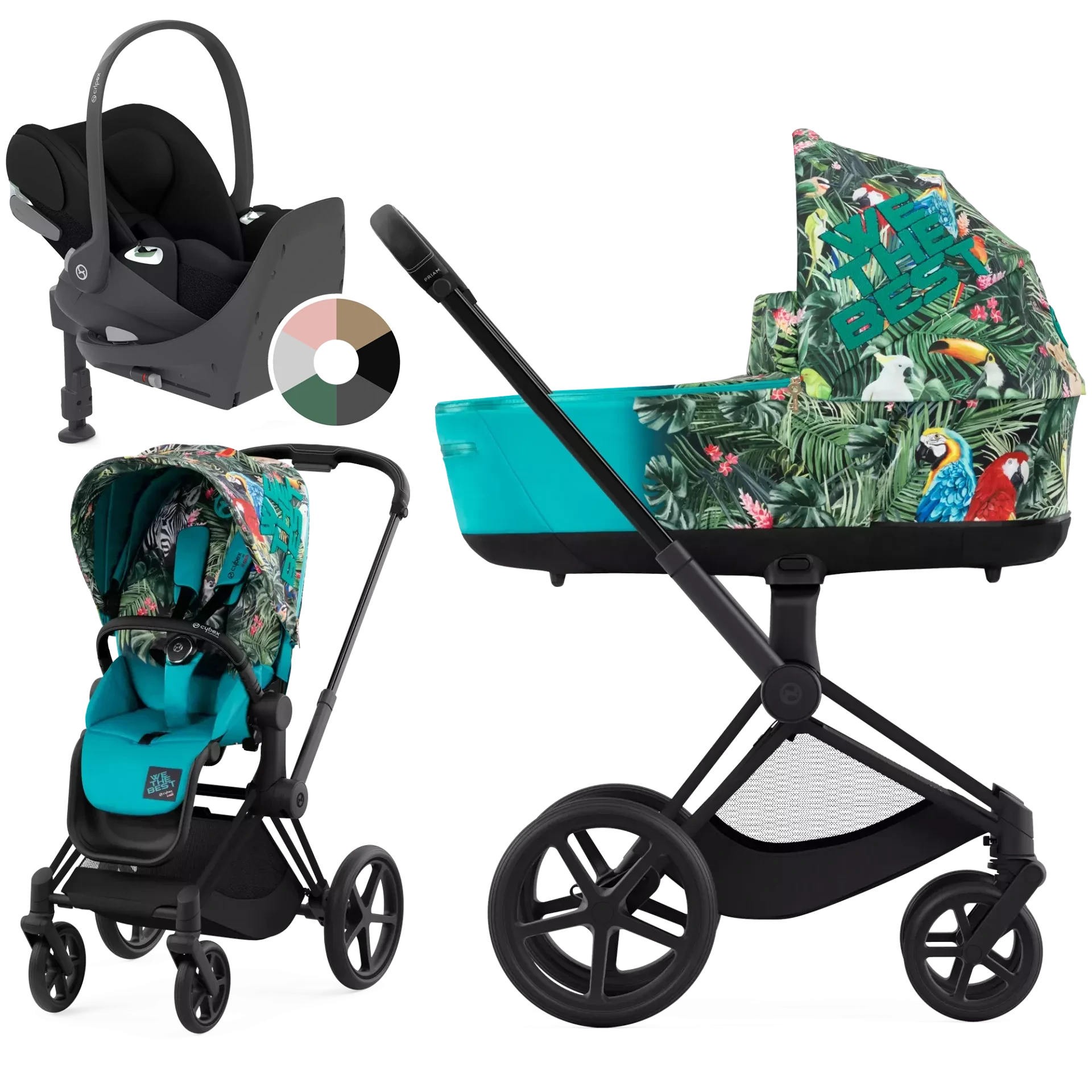 Cybex Priam 4.0 + Cybex Cloud T i-Size + baza T - 4w1 | We The Best - Design Collaborations