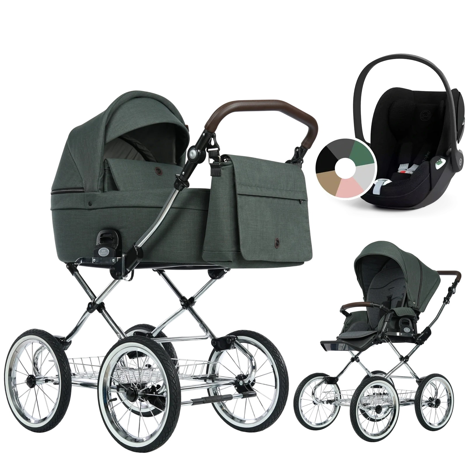 Roan Coss Classic + Cybex Cloud T i-Size +GRATIS - 3w1 | Night Green