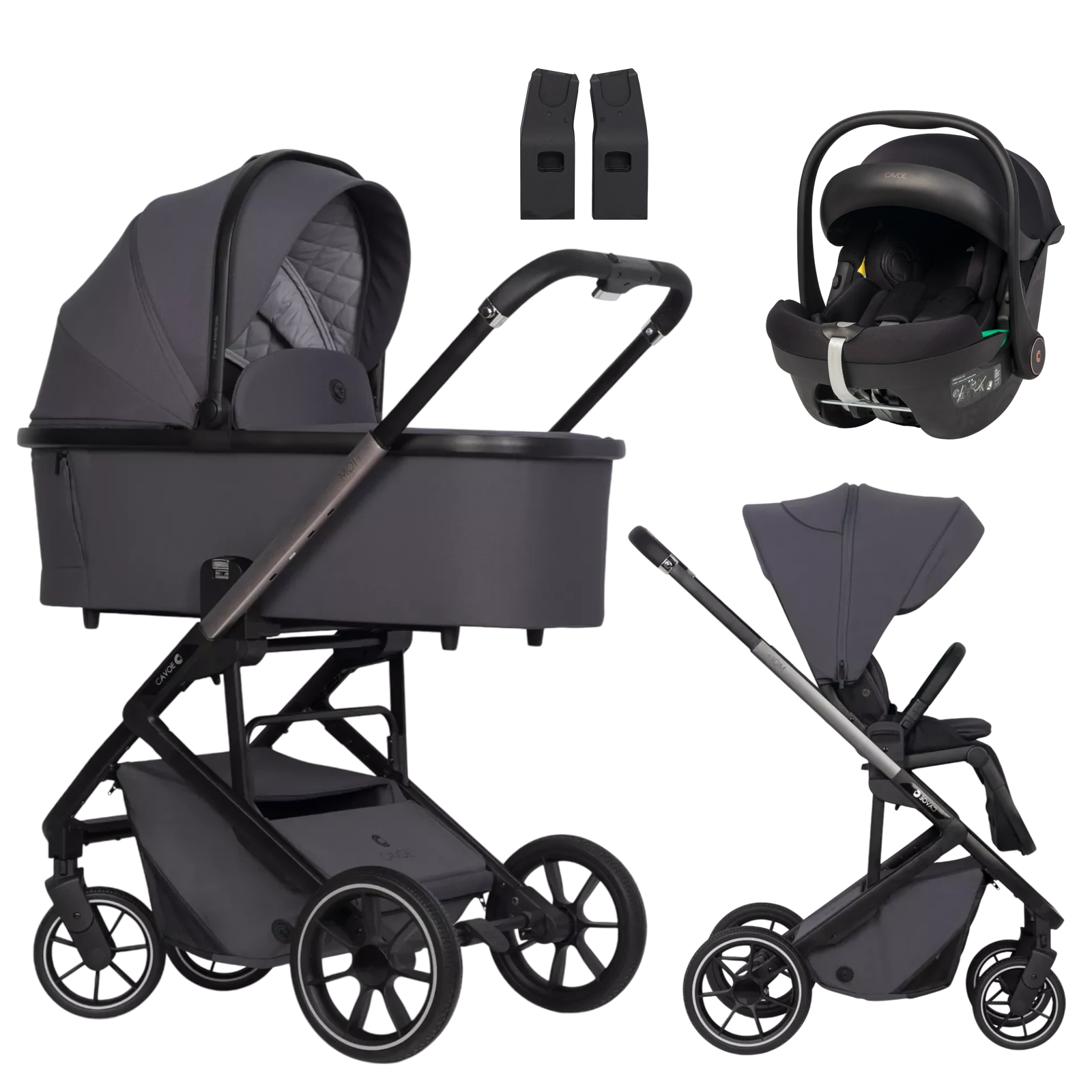 Cavoe Moi Plus + Cavoe Peu +GRATIS - wózek 3w1 | Iron