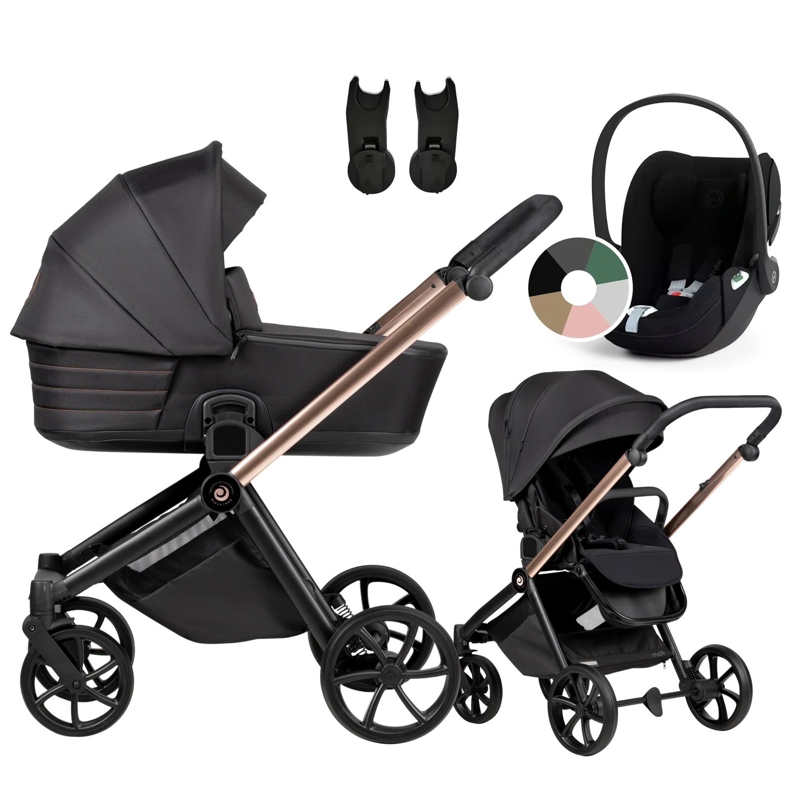 Tutis Mio 3 Plus + Cybex Cloud T i-Size + GRATIS - 3w1 | 292 Rosegold