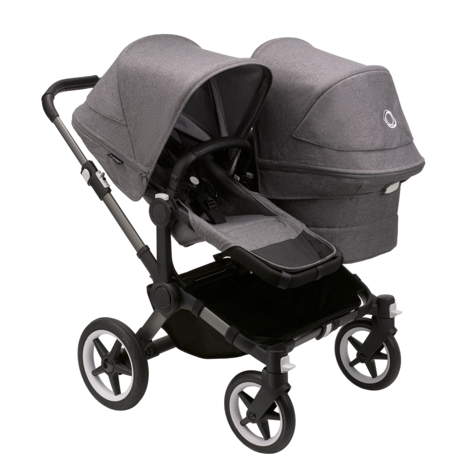 Bugaboo Donkey 5 Duo | Graphite-Grey Melange-Grey Melange