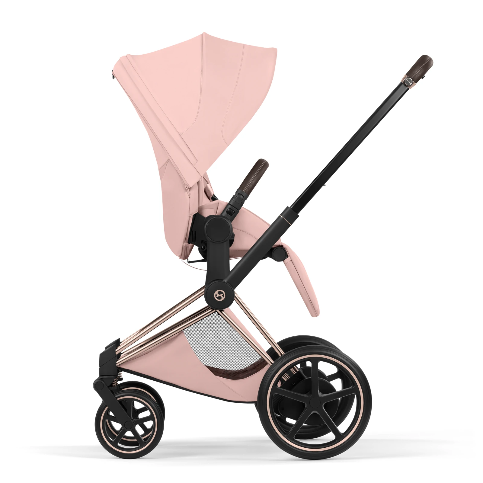 Cybex e-Priam 5.0 - wózek 2w1 | Peach Pink - Rosegold (Style)