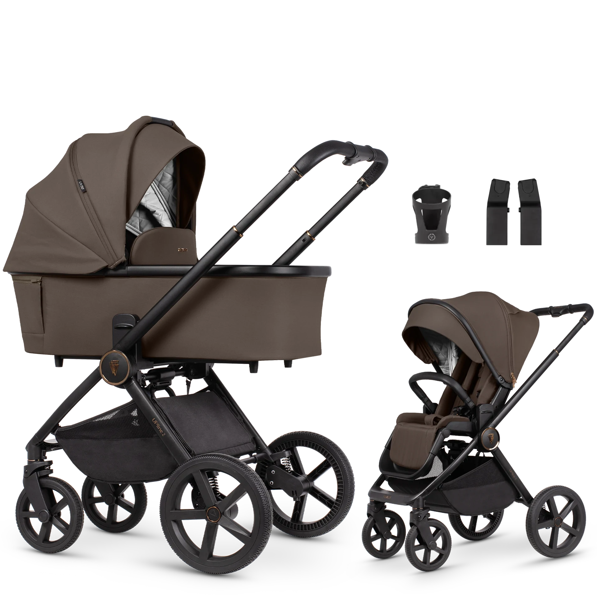 Venicci Upline 2 +AKCESORIA - 2w1 | Brownie