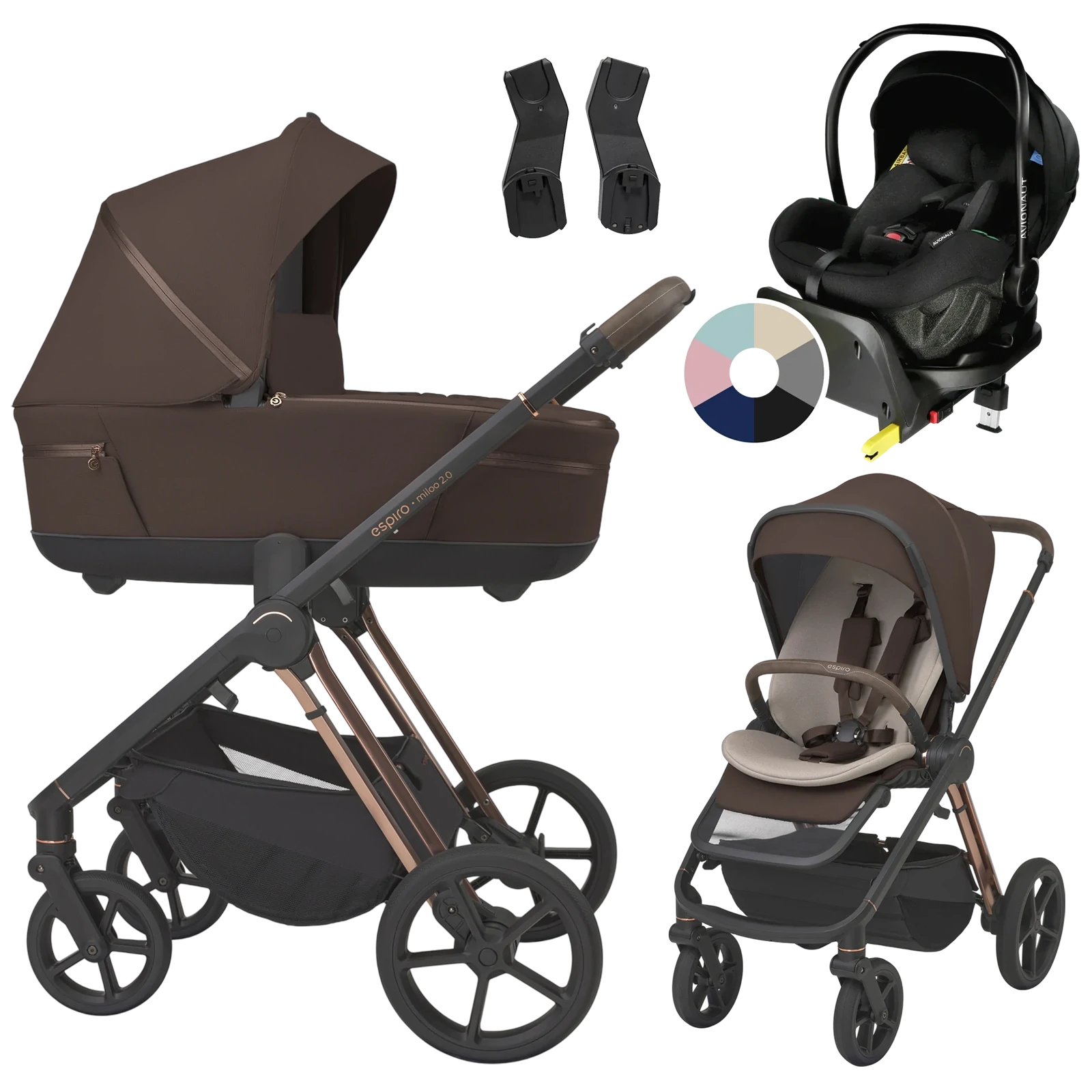 Espiro Miloo 2.0 + Avionaut Pixel Pro 2.0 C + baza IQ Orbit +GRATIS - 4w1 | 308 Excellent Chocolate