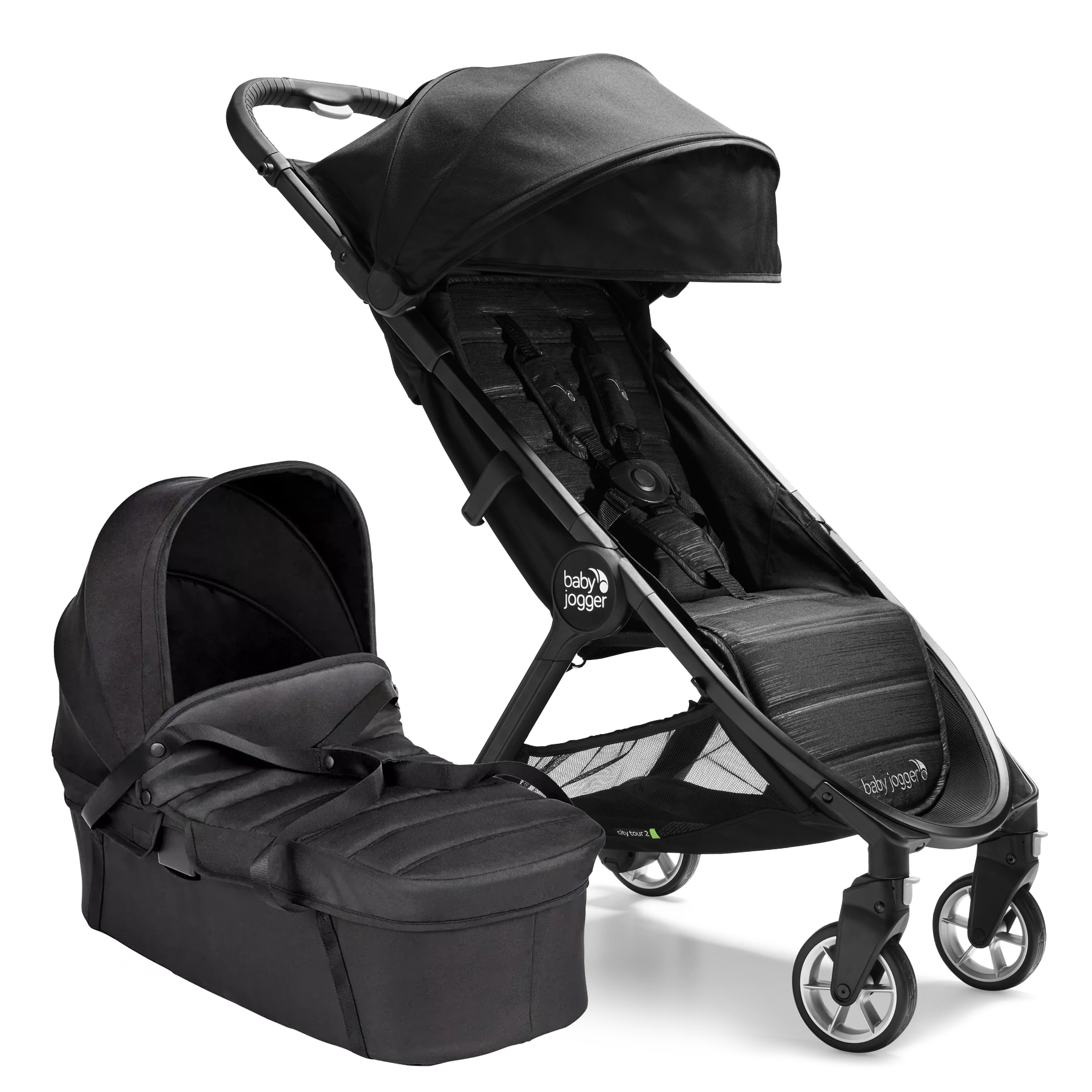 Baby Jogger City Tour 2 +pałąk GRATIS - 2w1 | Pitch Black