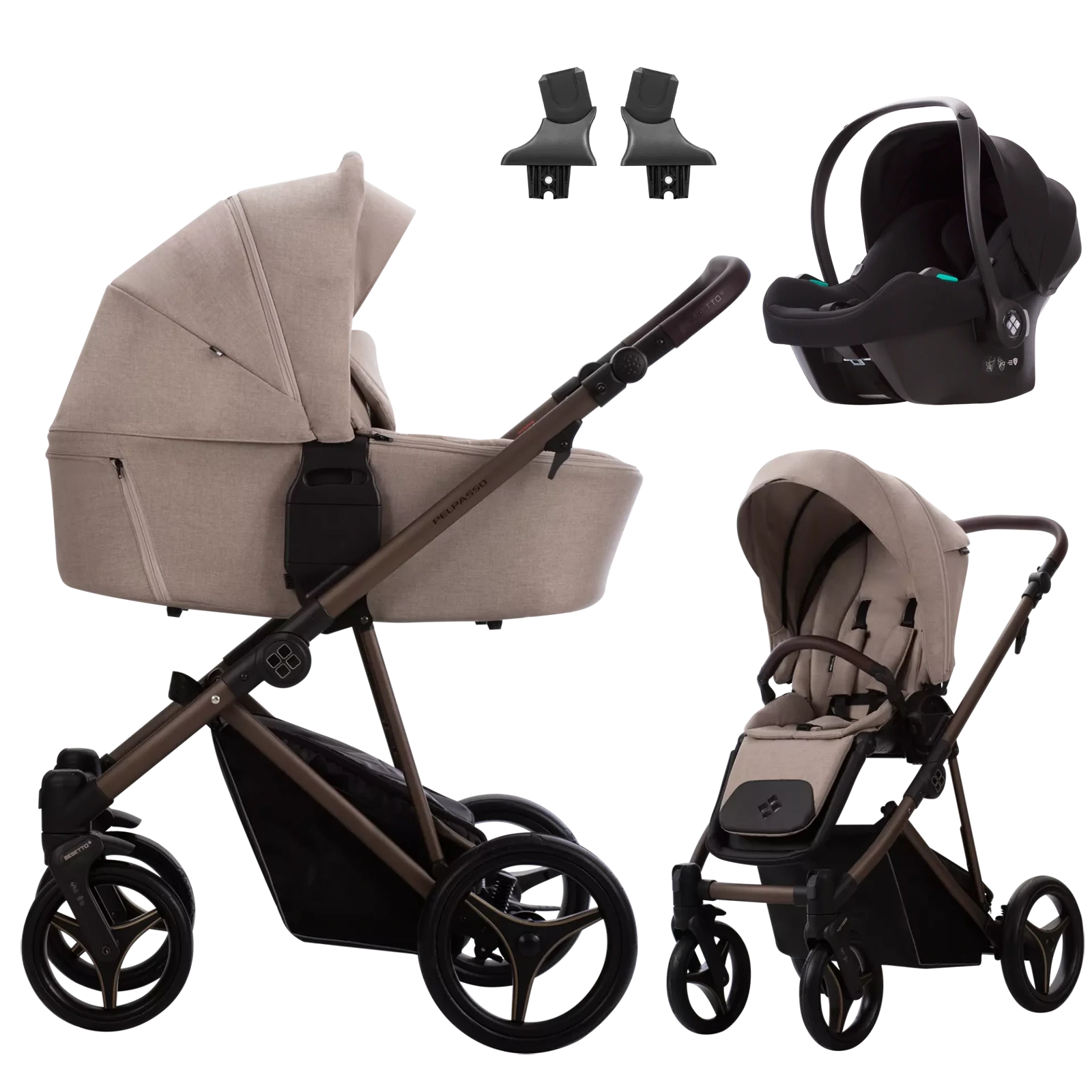 Bebetto Pelpasso + Bebetto Cosmo 2.0 +GRATIS - 3w1 | 01 Choco