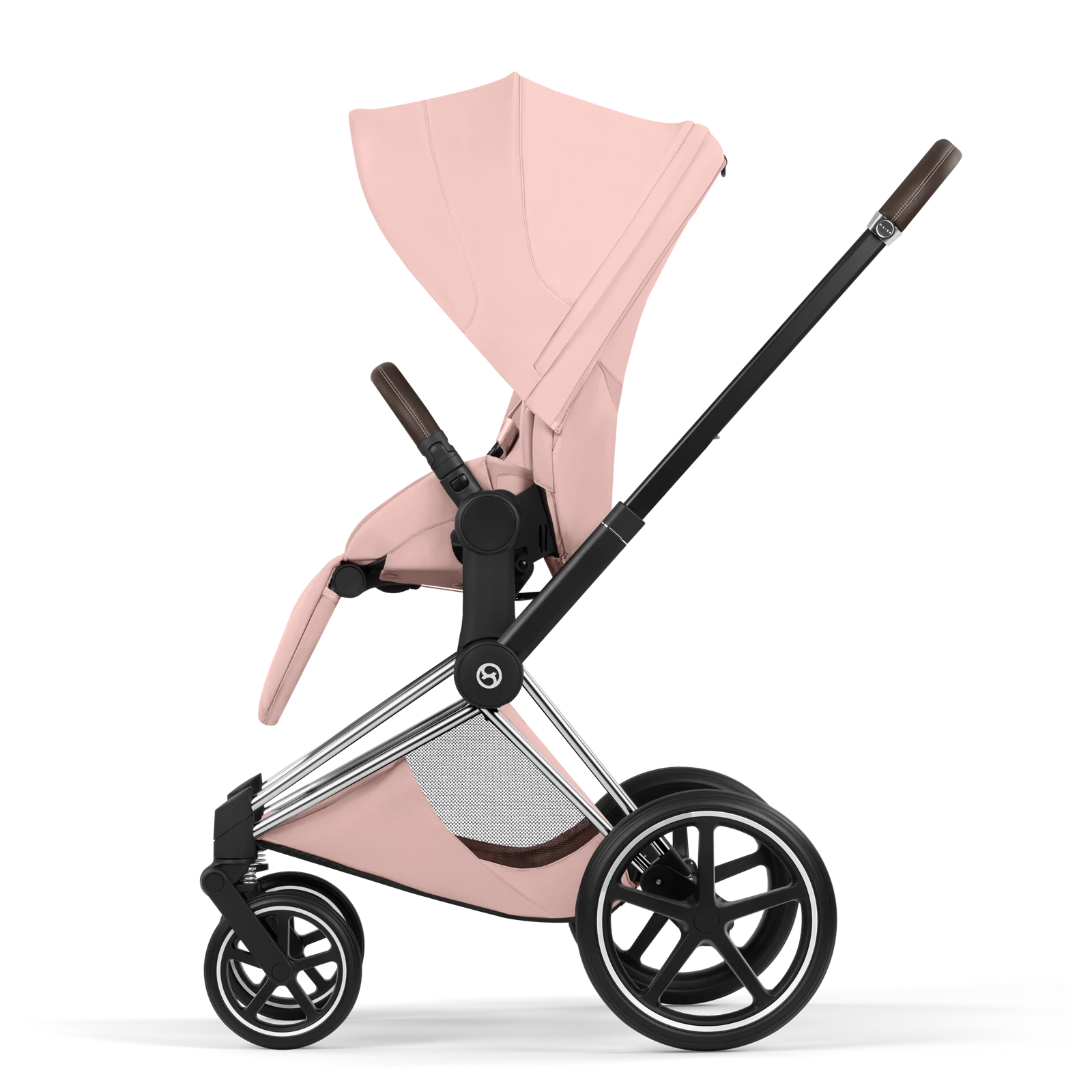 Cybex Priam 5.0 - wózek 4w1 | Peach Pink - Chrome (Style)