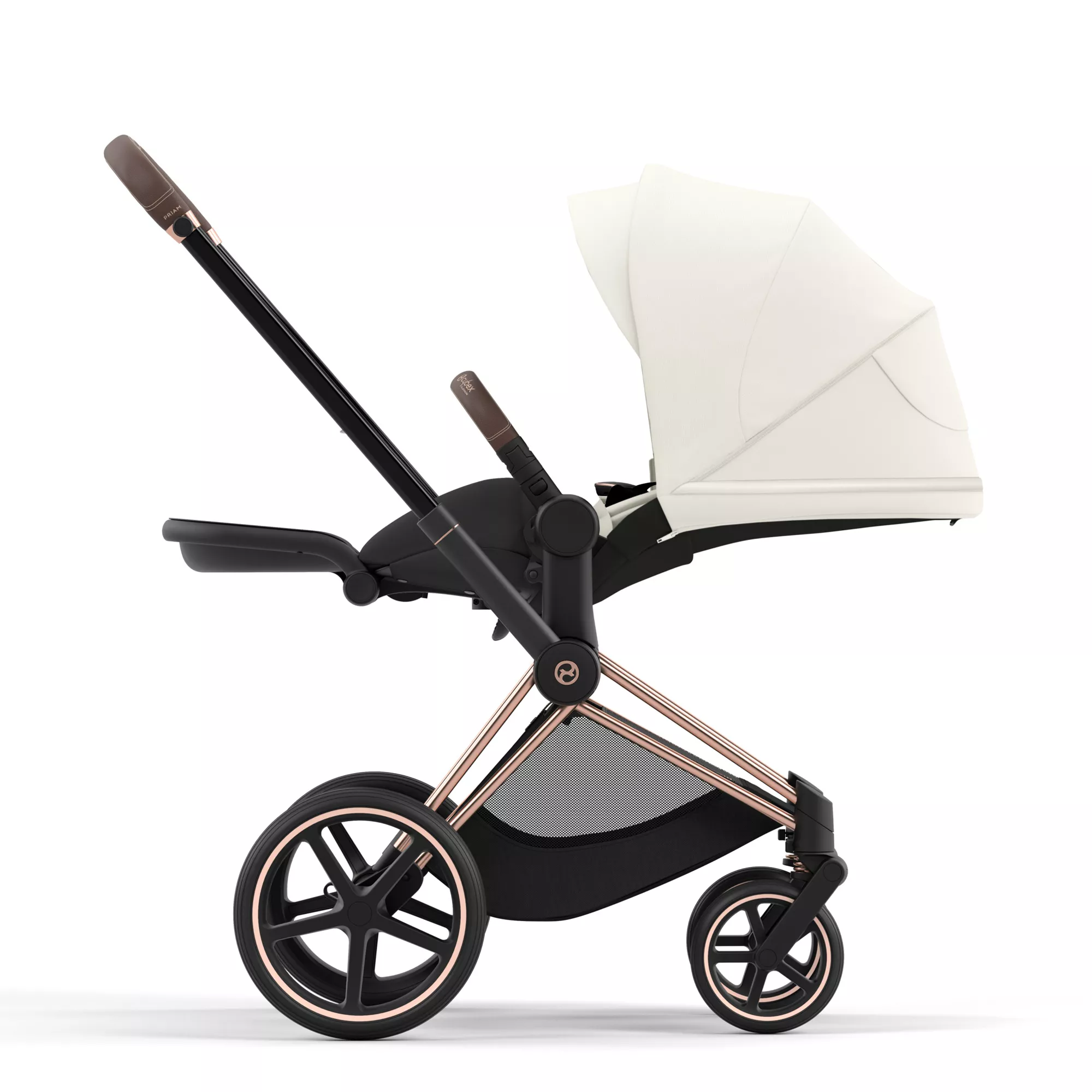 Cybex Priam 4.0 - 2w1 | Off White (Rosegold Frame) Cybex Priam 4.0 - 2w1 | Off White (Rosegold Frame)